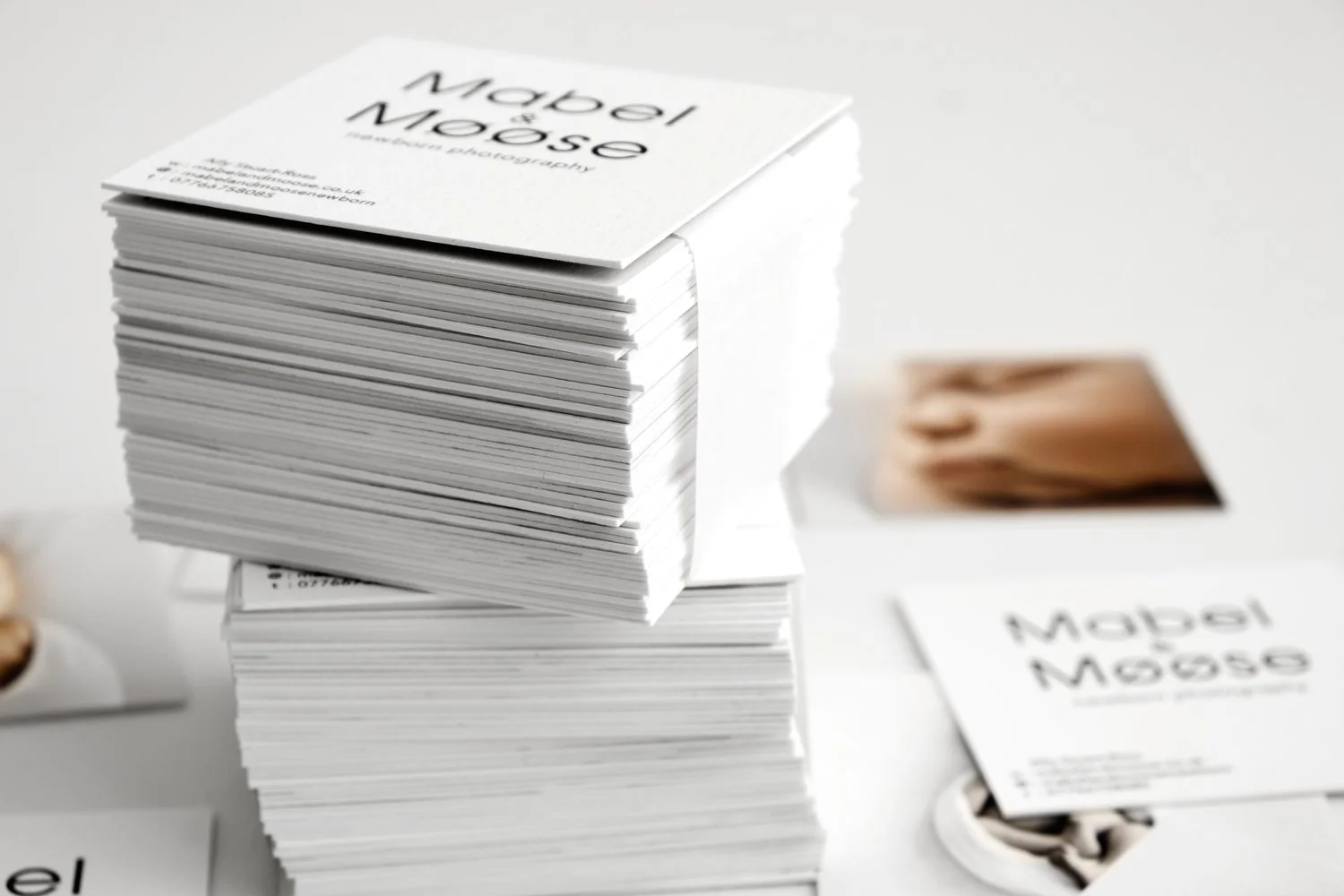 Mabel and Moose minimal Scandi brand identity and business cards by Ally Stuart-Ross