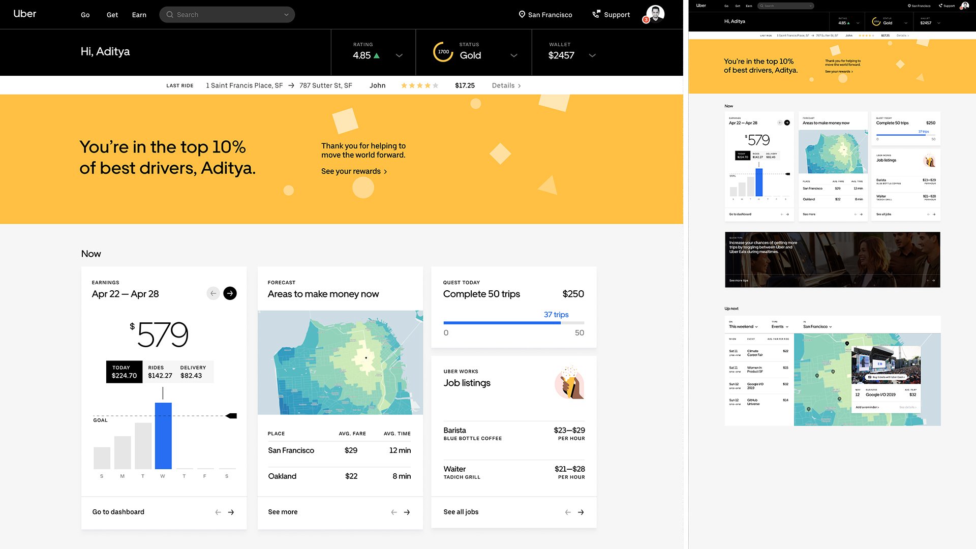 Driver page