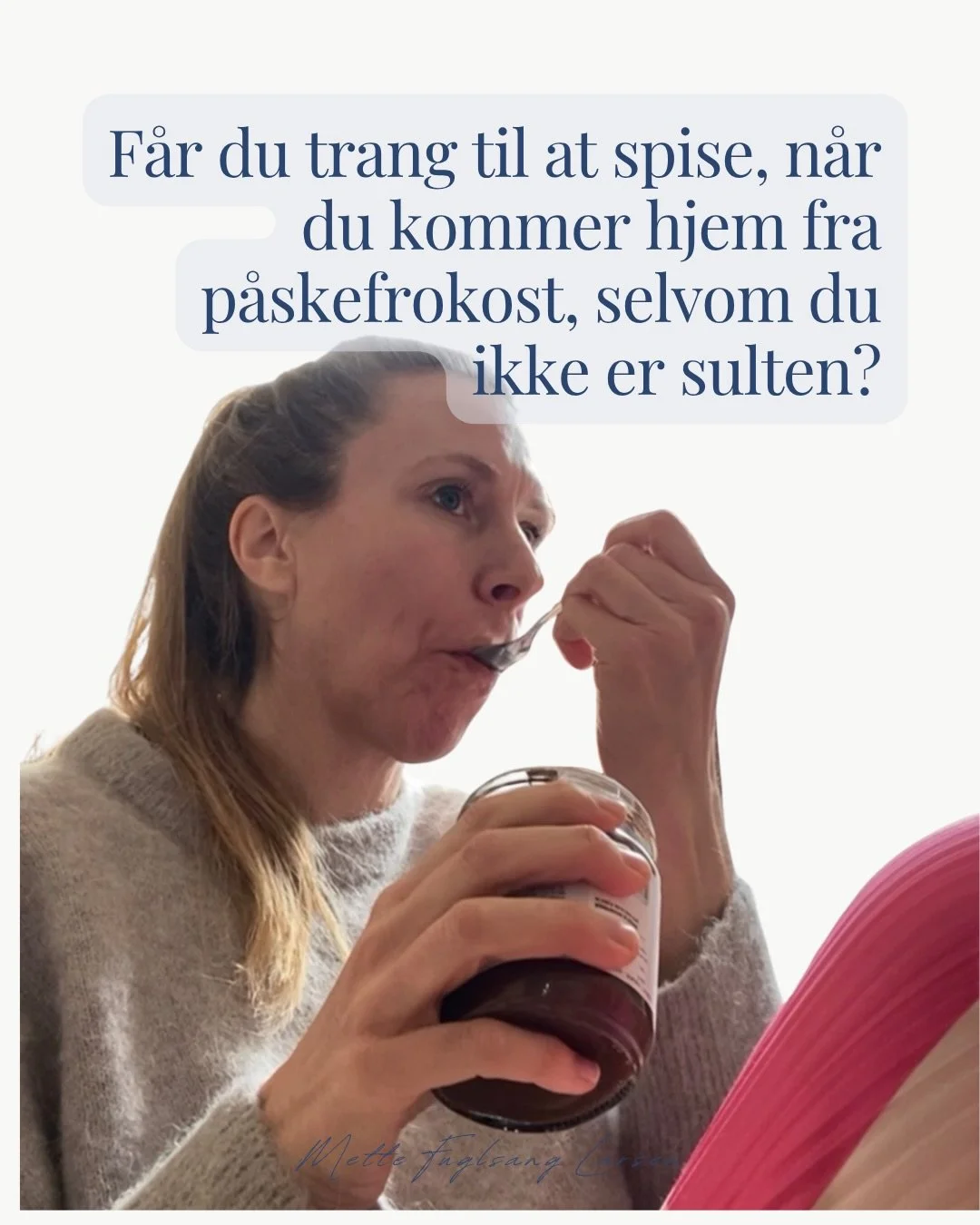Skriv &ldquo;P&aring;ske&rdquo; for link til gratis lydfil, hvor jeg l&aelig;rer jeg konkret, hvordan du stopper trangen til overspisning, og spise, selvom du ikke er sulten, n&aring;r du kommer hjem (efter p&aring;skefrokosten)

🌸🐣🌱

K&aelig;rlig