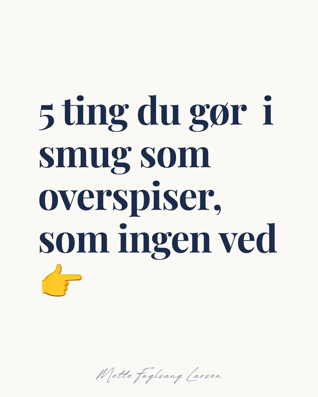 Du tror du er den eneste der k&oslash;ber 2 tr&aelig;stammer og spiser begge i bilen.
Du tror du er den eneste der gemmer chokoladepapir i bunden af skraldespanden.
Du tror du er den eneste der spiser &ldquo;p&aelig;nt&rdquo; til f&oslash;dselsdag og