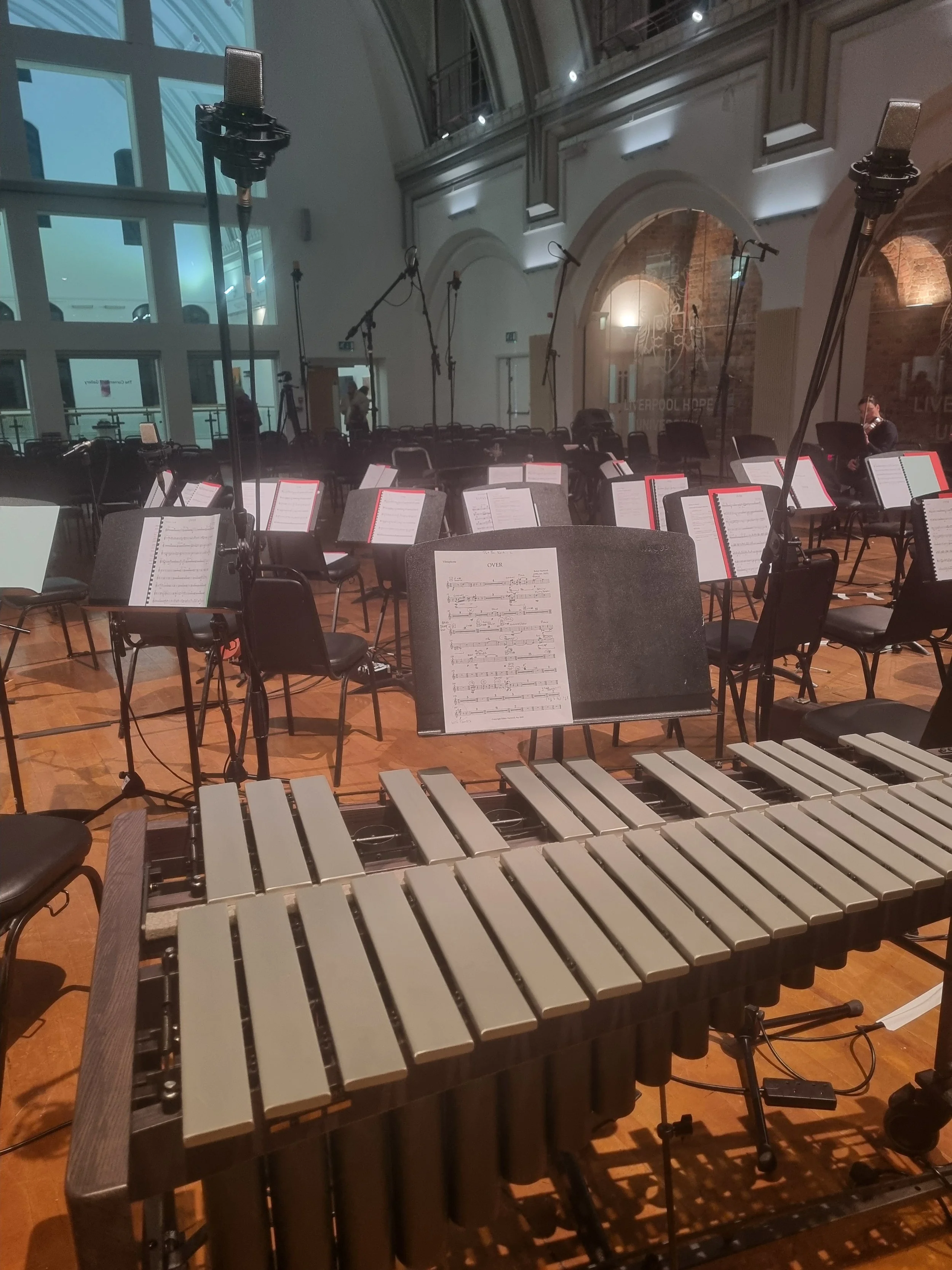 Waiting for the start of a concert - calm before the storm