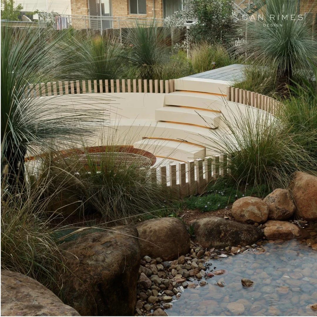 Immersed in nature - where you sit eye-level with the plants and reach out to touch the passing water.

#Gardensforliving #CoastalHaven #TheTailoredGardener  #LuxuryGardens #AustralianGardenDesign  #GardenSanctuary #BespokeLandscapes #EarthyLuxury #I