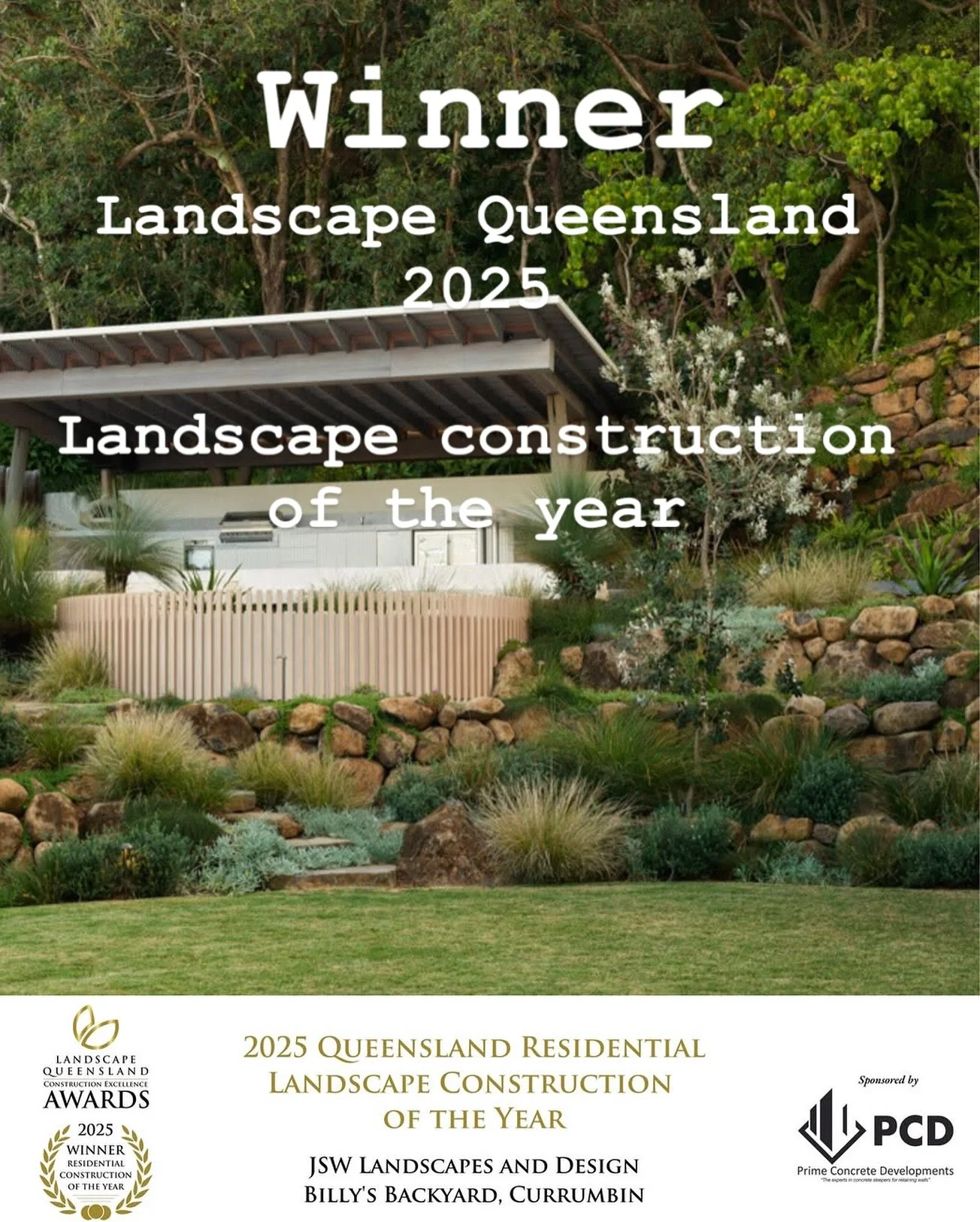 A prestigious award. Super proud as the lead designer of this project. Well done to all involved bringing our vision to reality. #currumbingarden #australiangardendesign #thetailoredgardener #coastalhaven