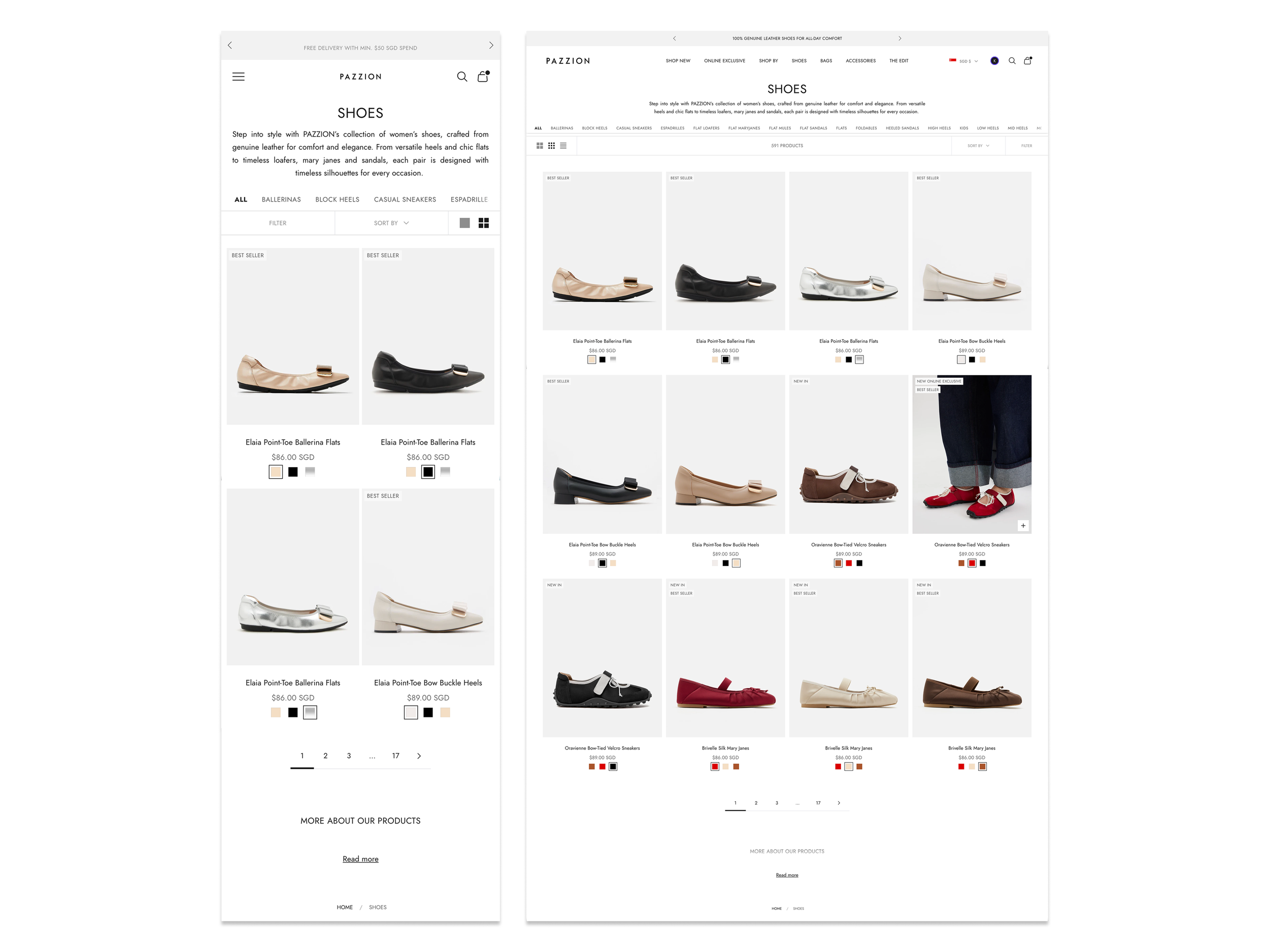 Product Listing Page (PLP)
