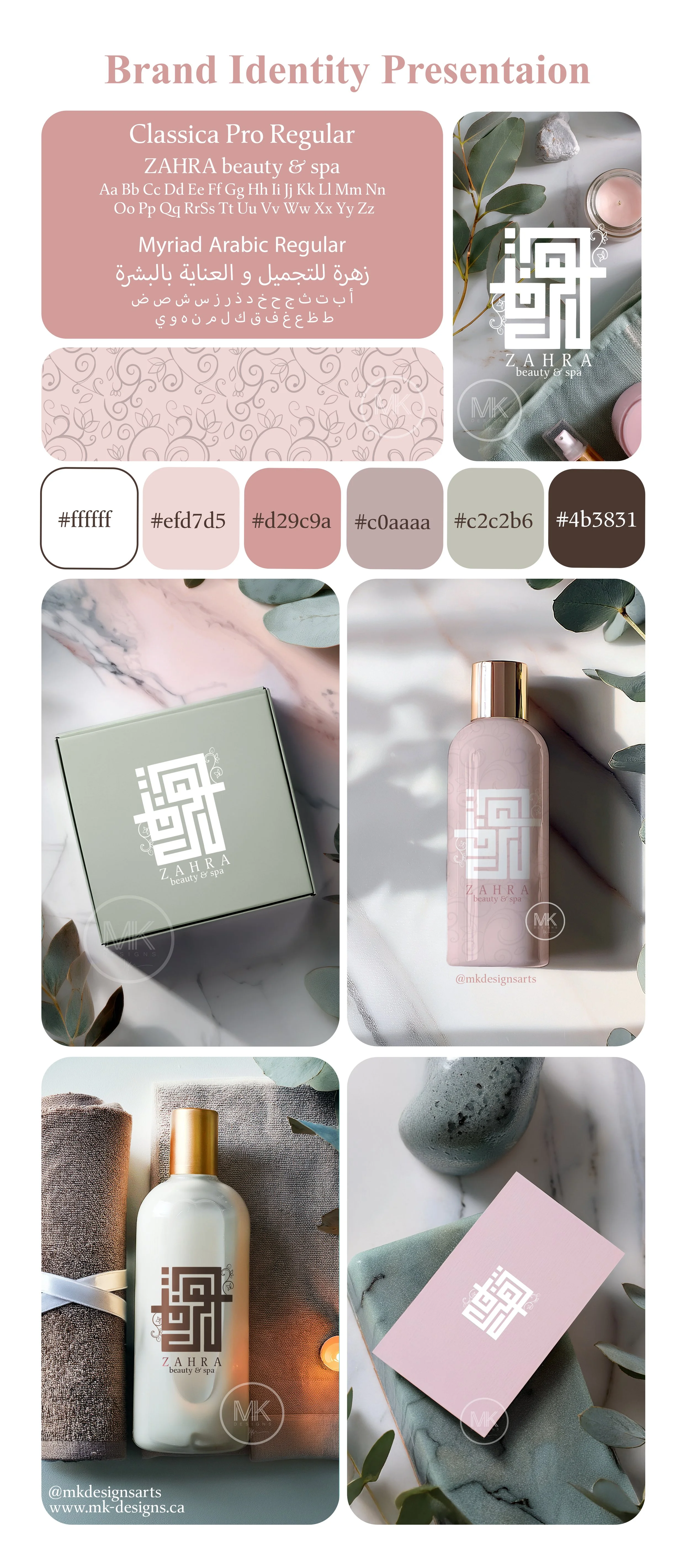 Zahra Beauty Spa - Visual Identity Presentation