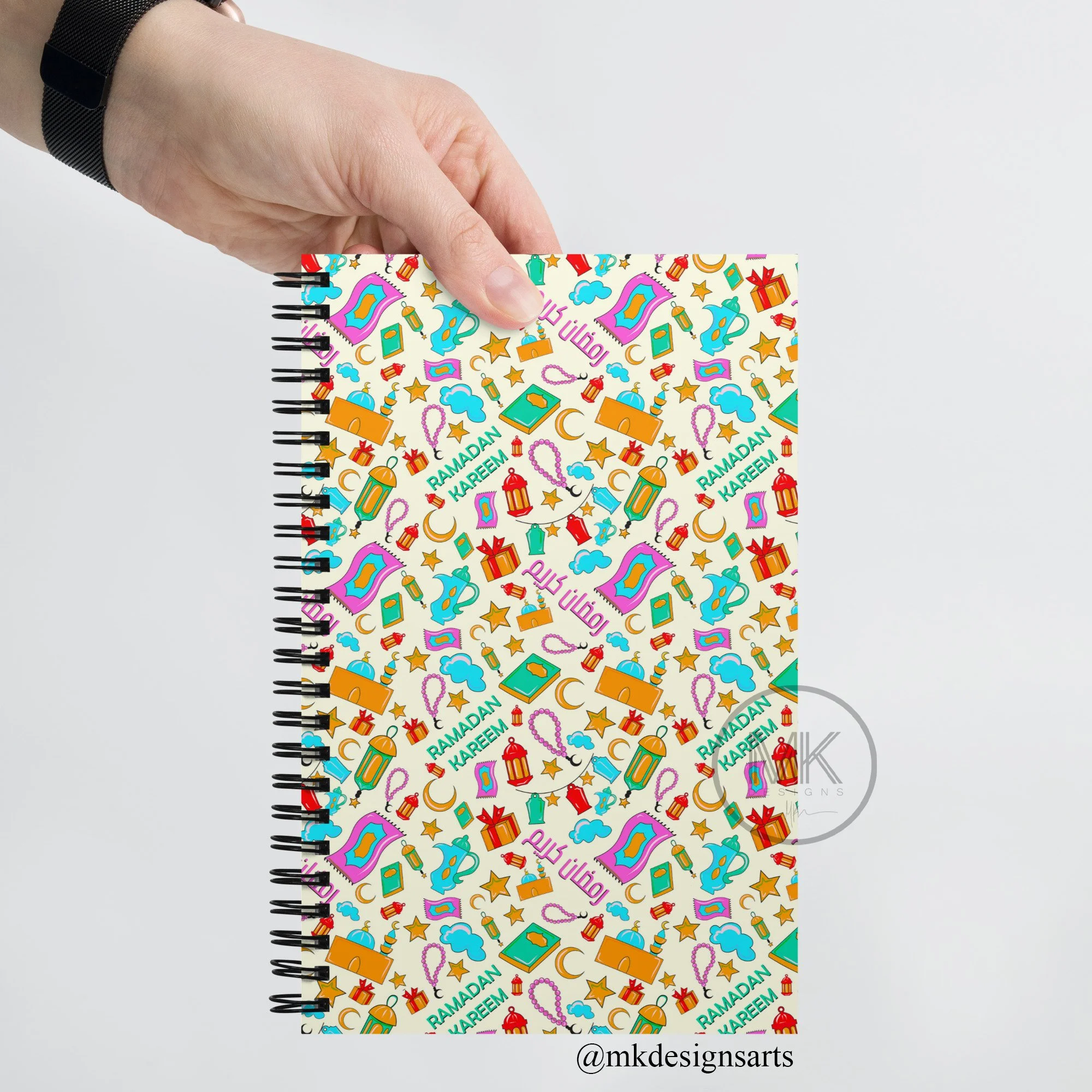 رسومات رمضانية كيوت | دفتر بتصميم رمضاني | Spiral notebook