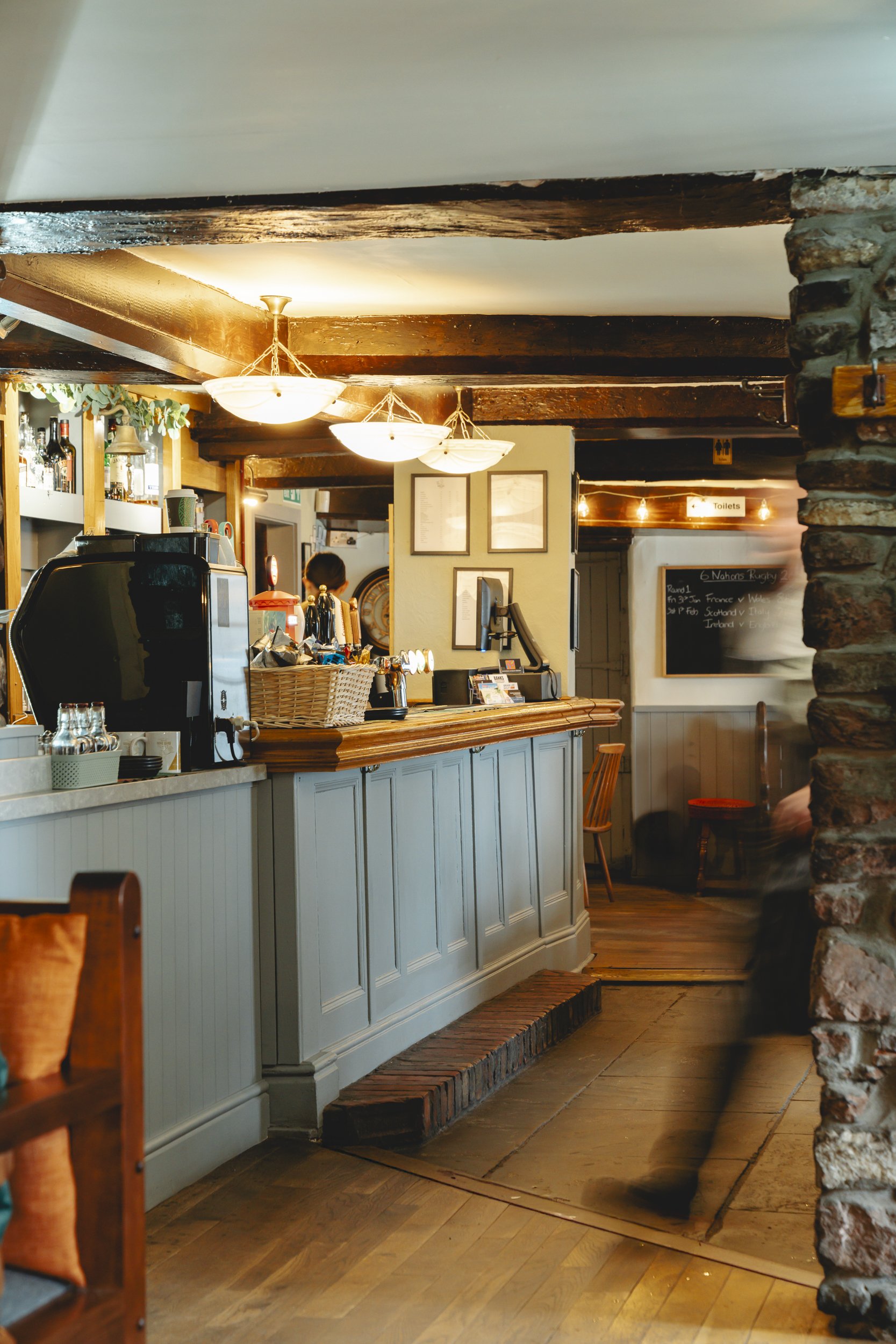 A view of the bar