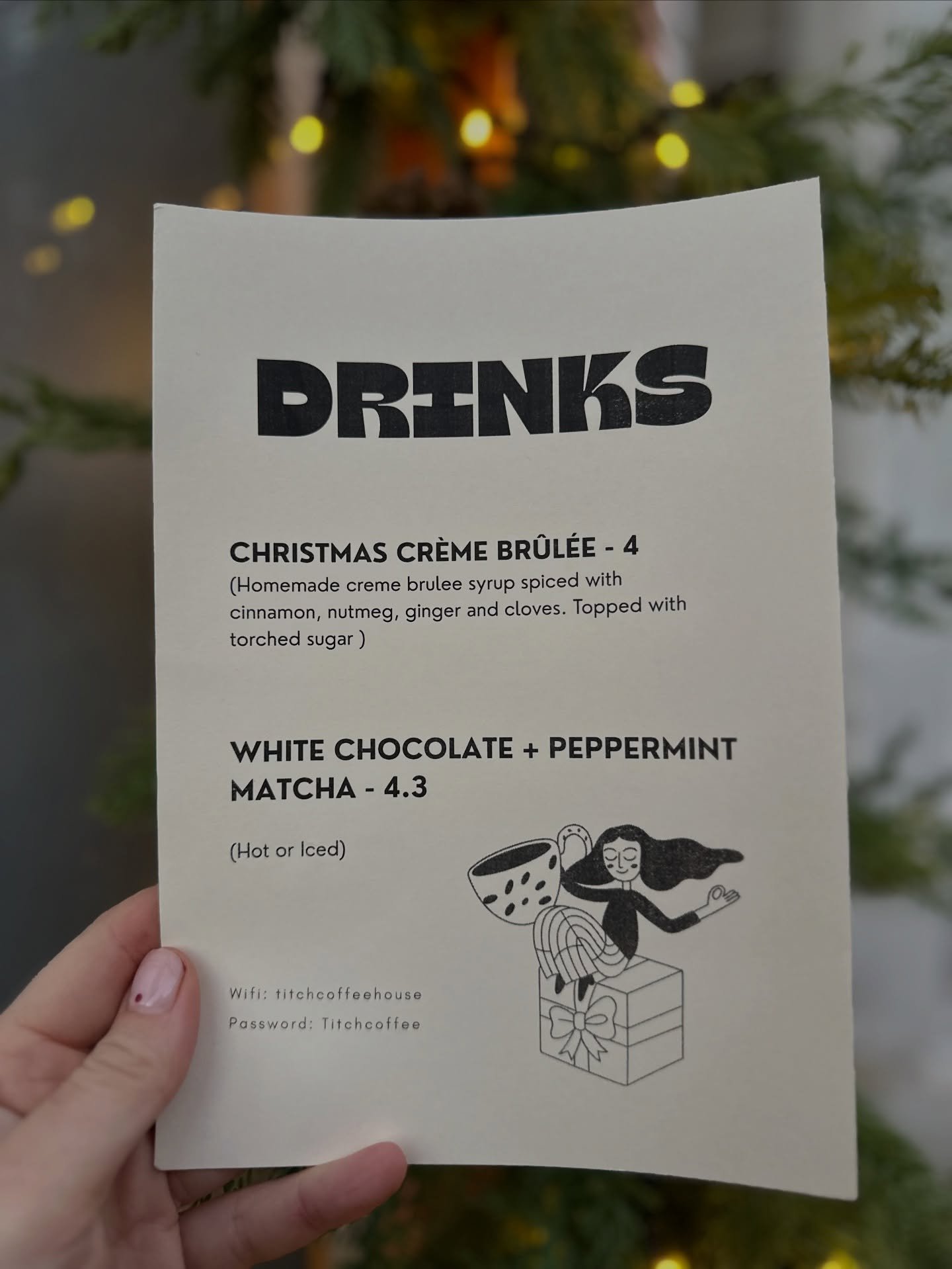 Your festive specials are here 🎄 

Christmas Cr&egrave;me Br&ucirc;l&eacute;e Latte - brining back a favourite from last year with a festive twist.

White Chocolate + Peppermint Matcha - Think After 8&rsquo;s but white chocolate.

We are also keepin