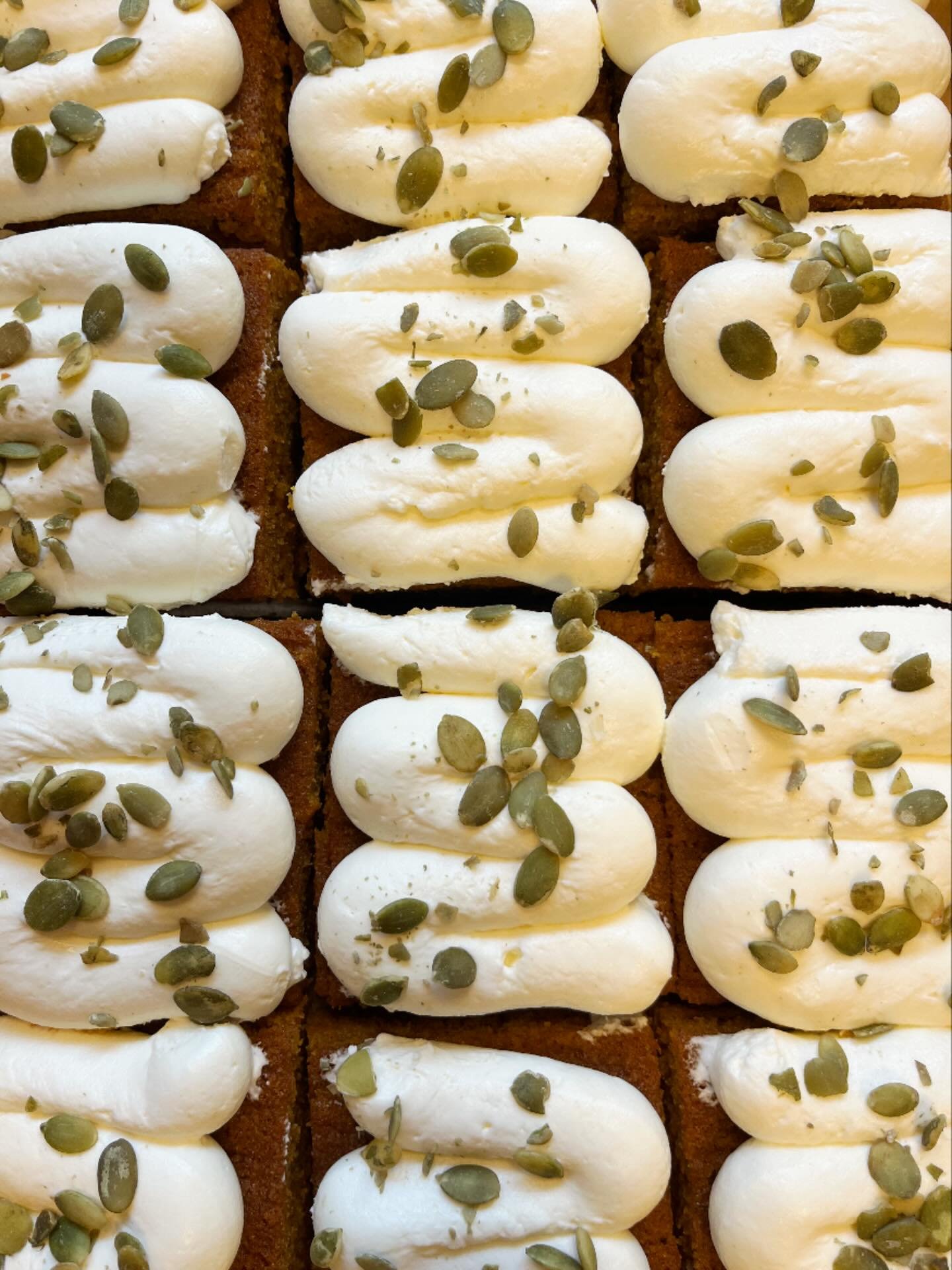 A classic bake with a twist. Carrot Cake with Caramel Cream Cheese icing from @taliia_bakehouse. 

Available all week long 😋