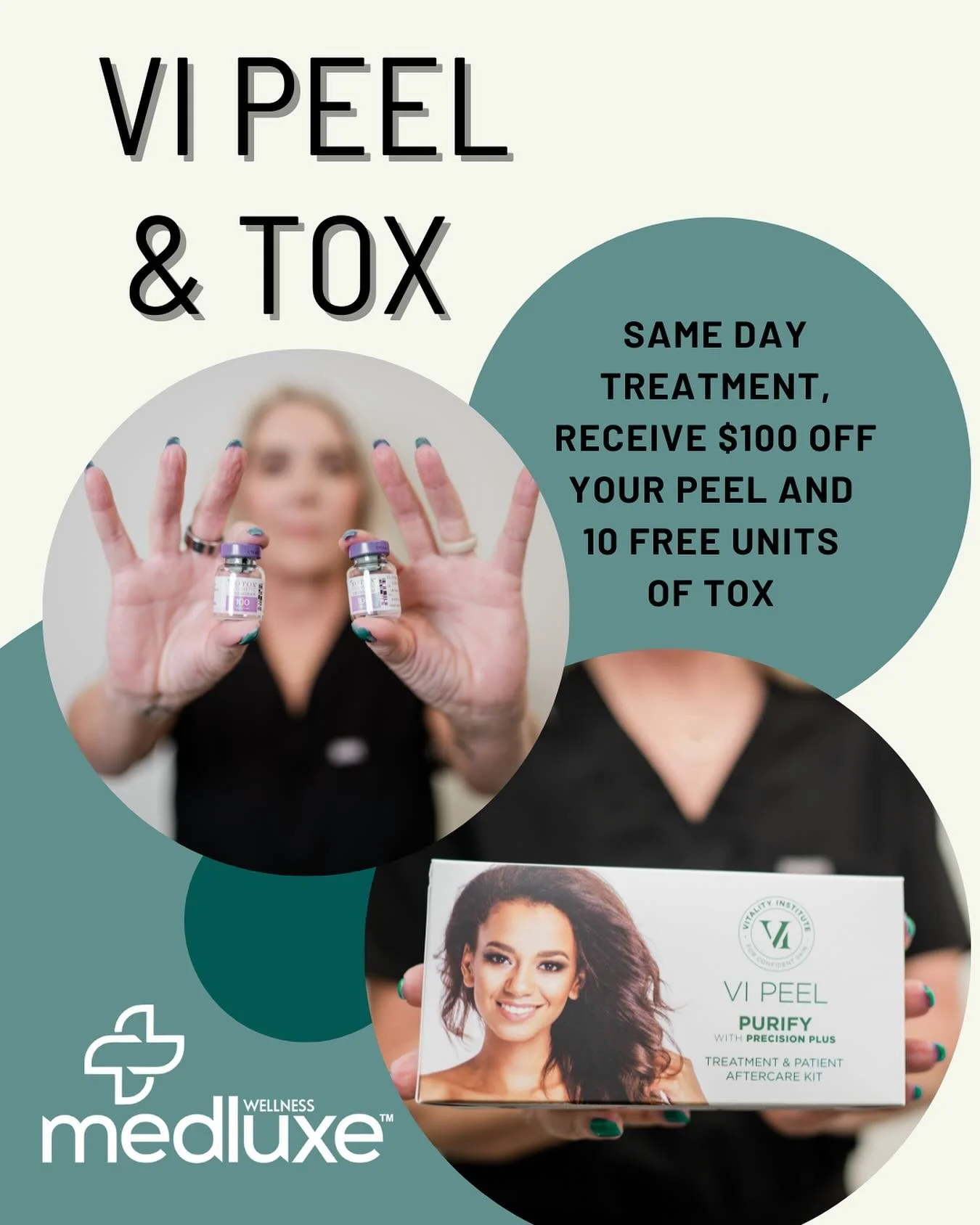 ✨Double the glow, double the smooth ✨
Meet the ToxBooster &rarr; the ultimate combo of a VI Peel + tox for radiant, refreshed skin.

💎 Why we love it:
🌟 VI Peel = brighter tone + smoother texture
🌟 Tox = softer fine lines + wrinkle prevention
🌟 T