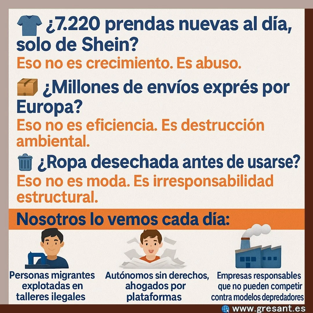 🧨 &iexcl;Francia hace historia contra la ultra fast fashion!
No son hashtags. Son leyes.
📉 Impuestos. 🛑 Restricciones. ✅ Responsabilidad.
La nueva Ley contra la Ultra Fashion no es postureo ecol&oacute;gico: es un antes y un despu&eacute;s.

👕 &i