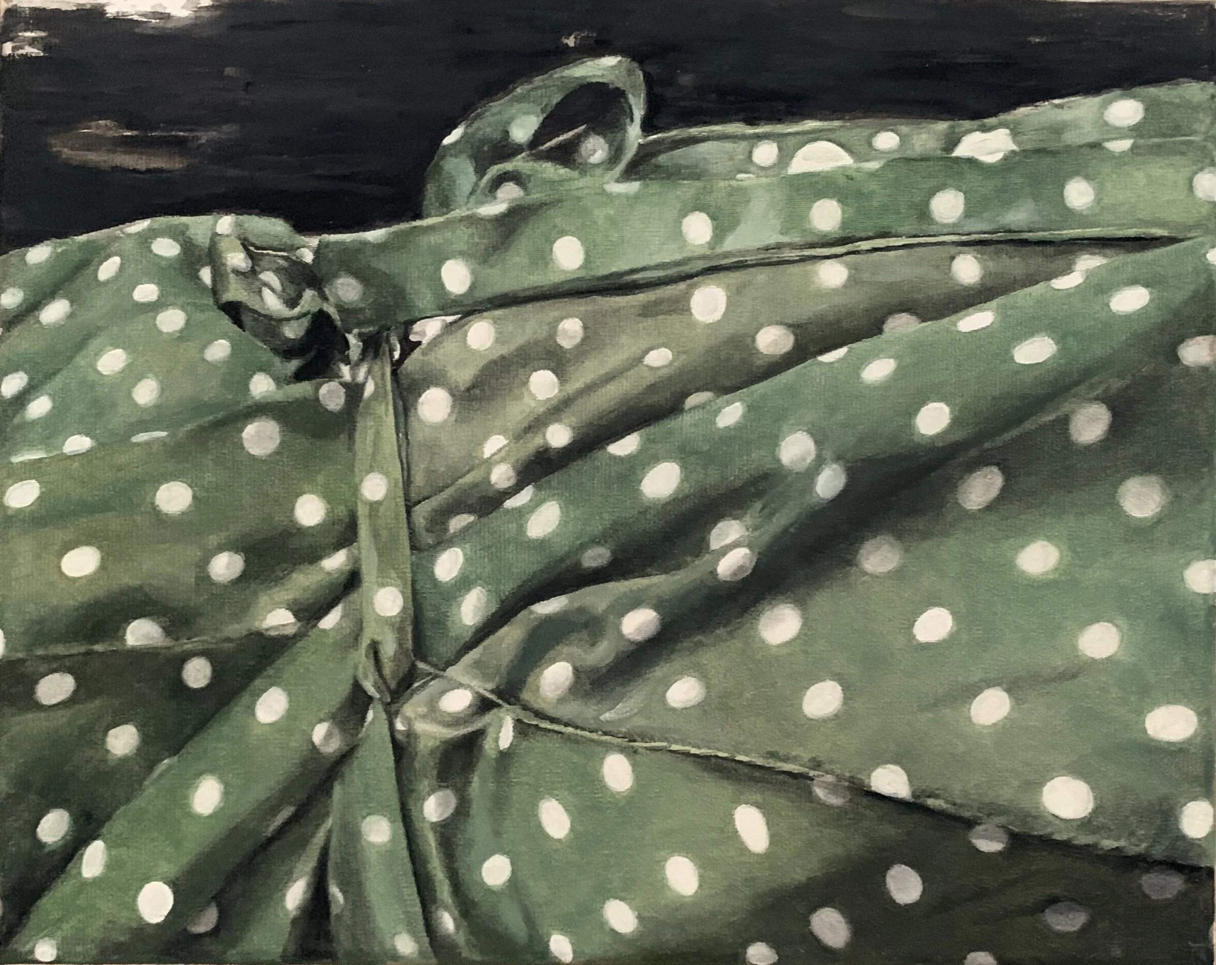 la plage (la madrague n° 2), oil on canvas – 24 x 30 cm – 2020 – private collection, ghent