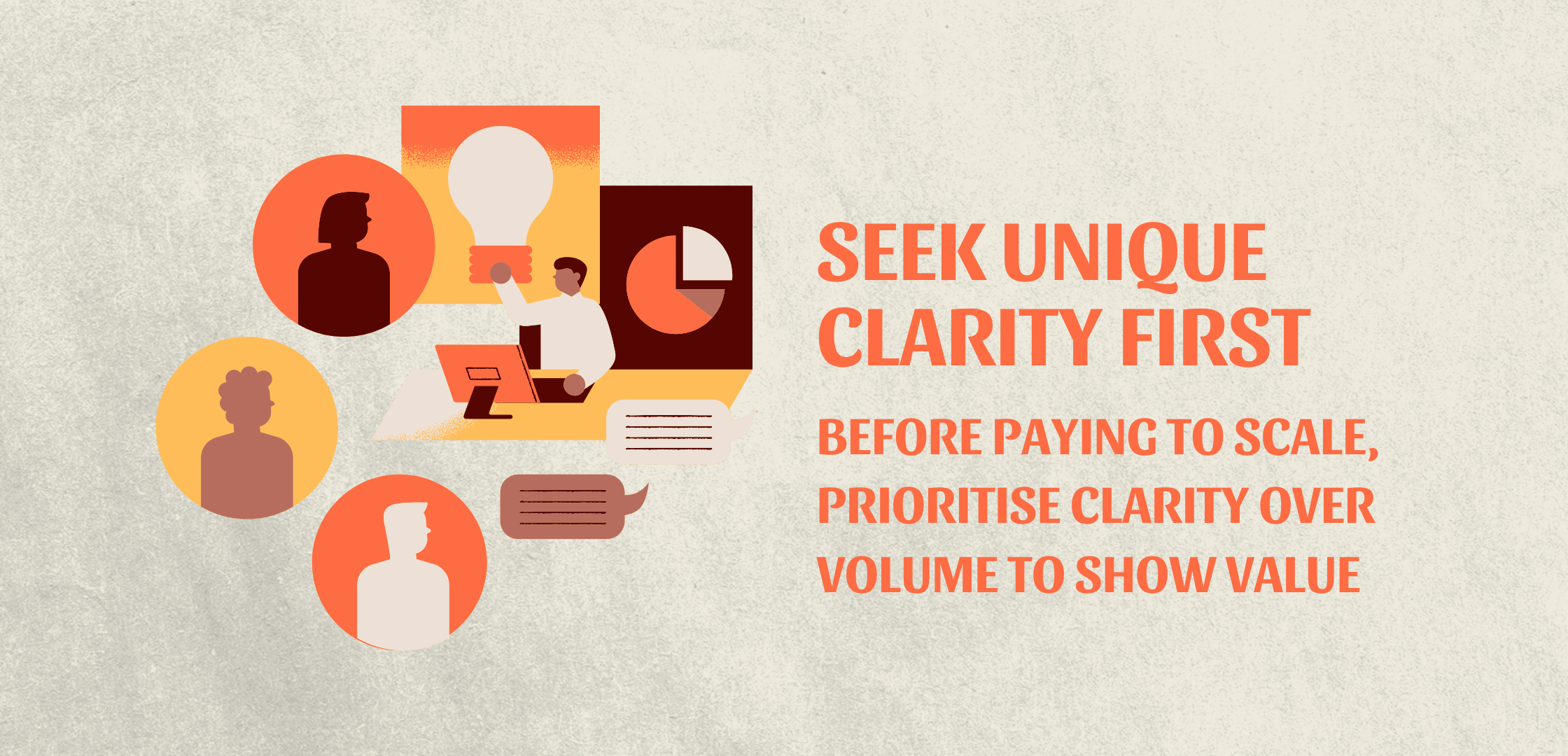 Founder analysing target audience and ideas with charts and profiles, representing early-stage business focus on clarity, positioning, and demand validation.