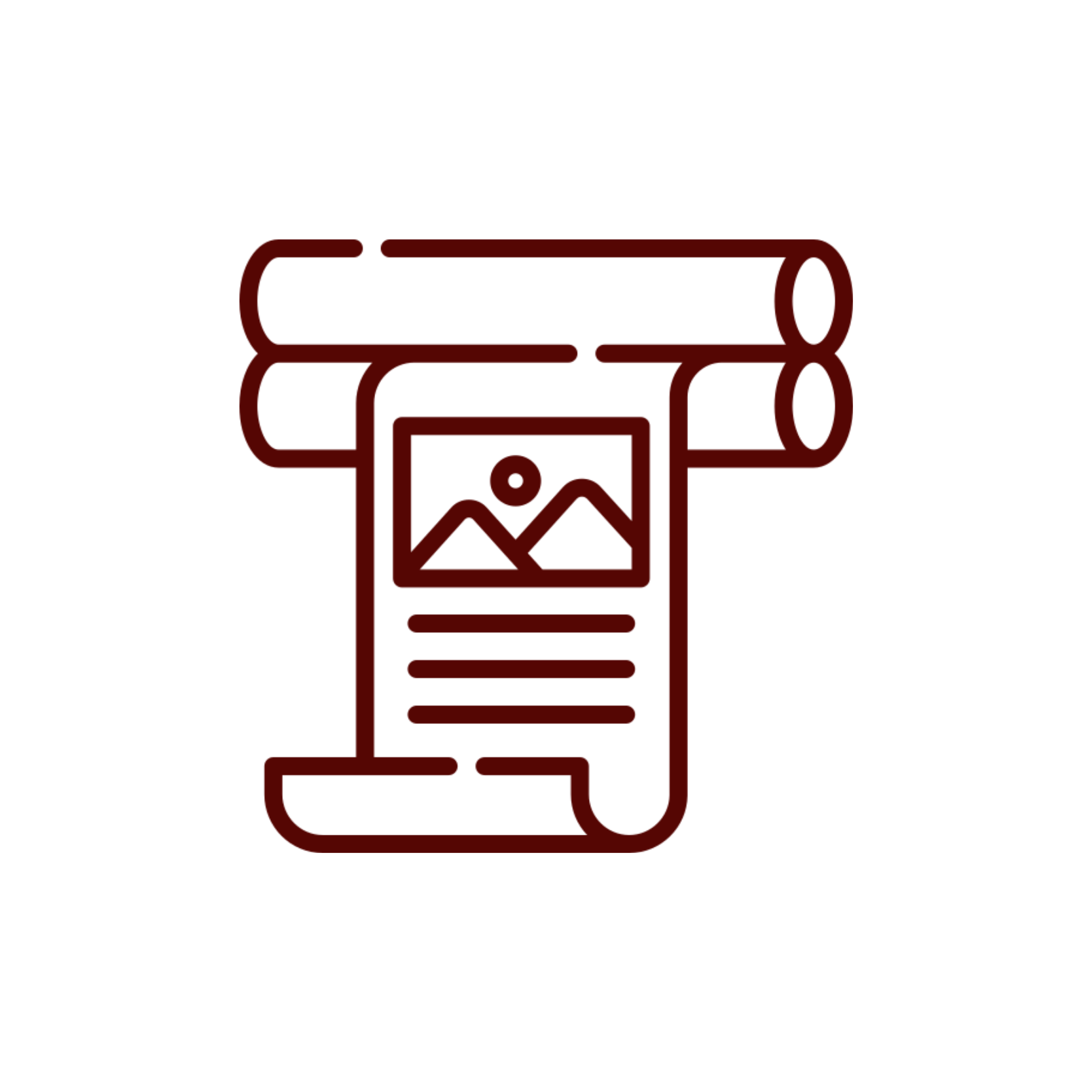 Outline of a hand truck with boxes and a gift box.