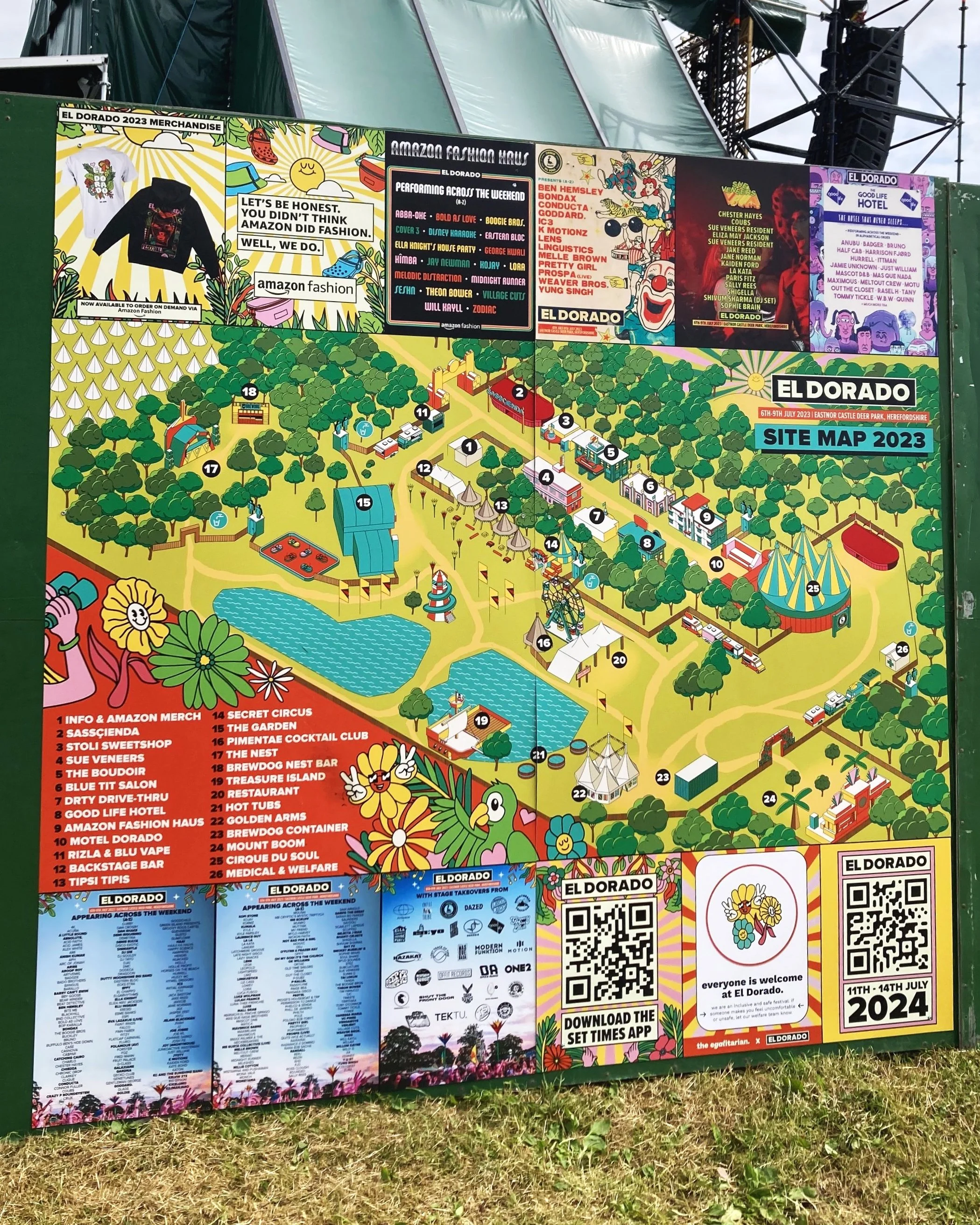 El Dorado Festival 2023 On Site Poster Board