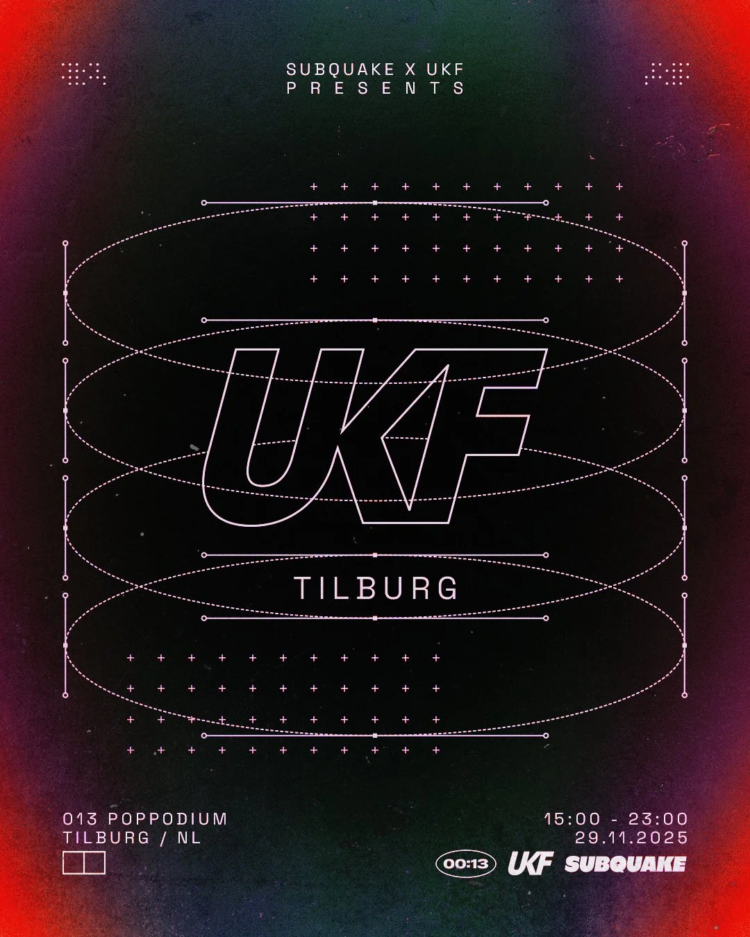 Announcement artwork for UKF event in Tilburg, Netherlands