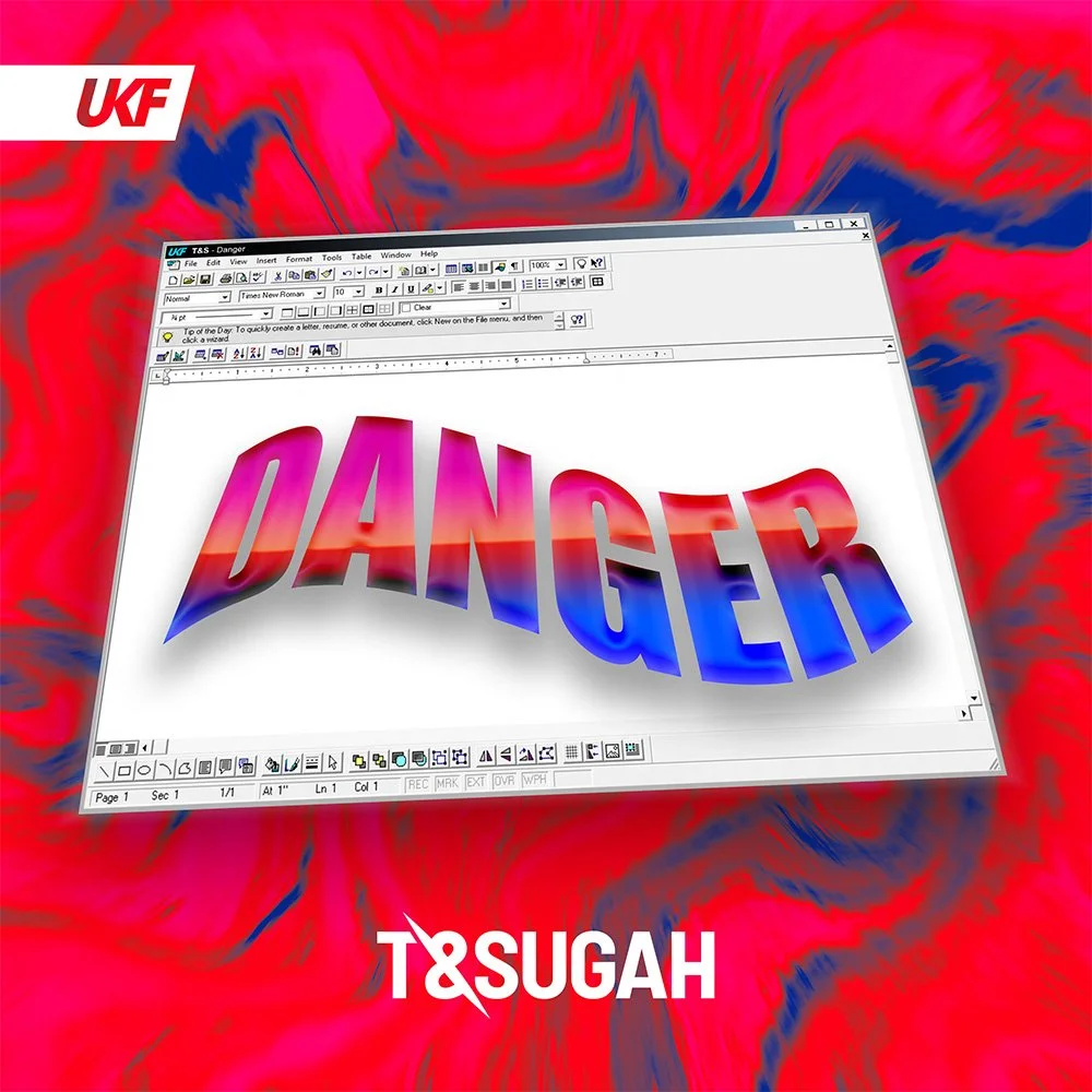 Release artwork for single Danger by T & Sugah, released on UKF
