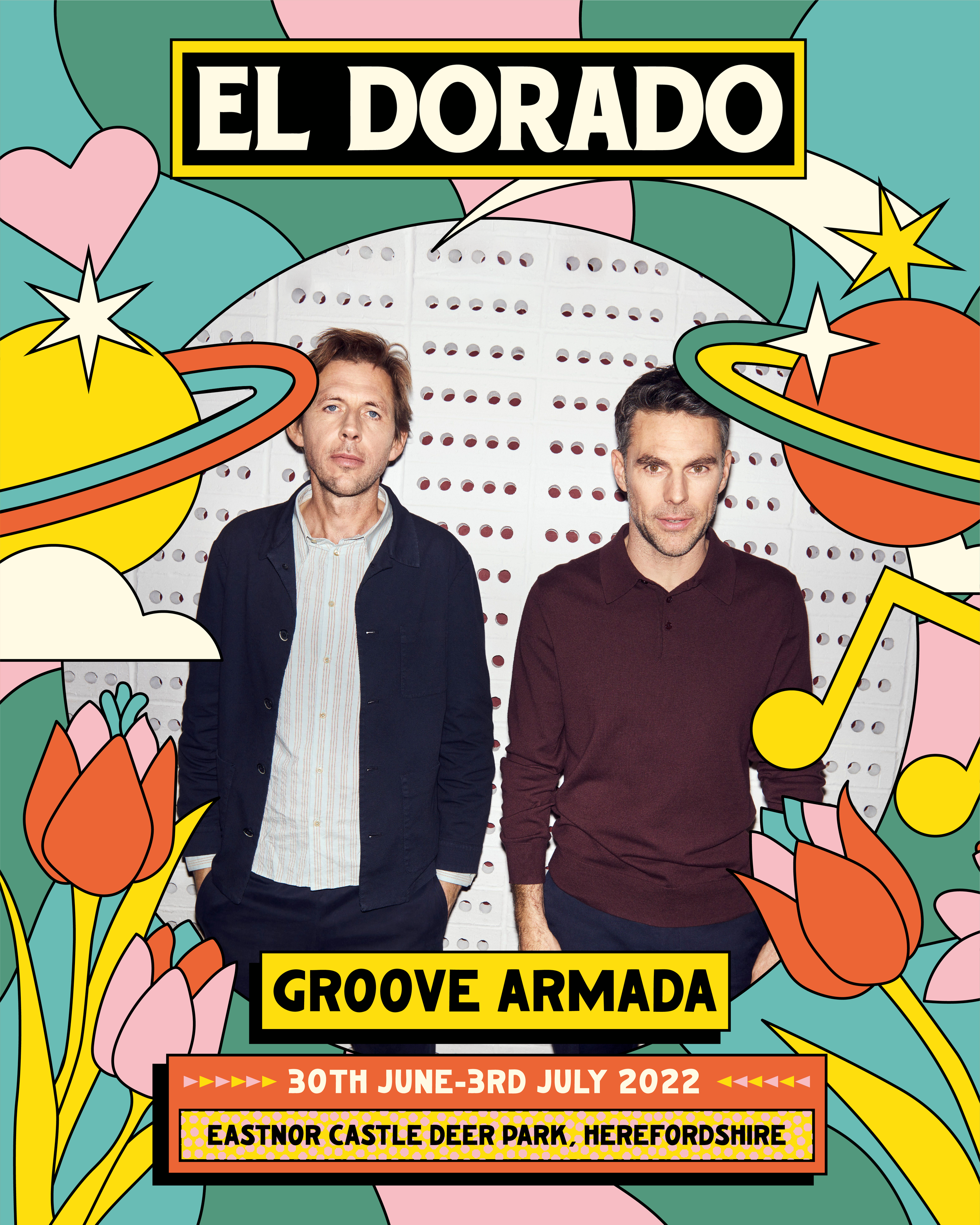 Groove Armada artist card for El Dorado Festival 2022