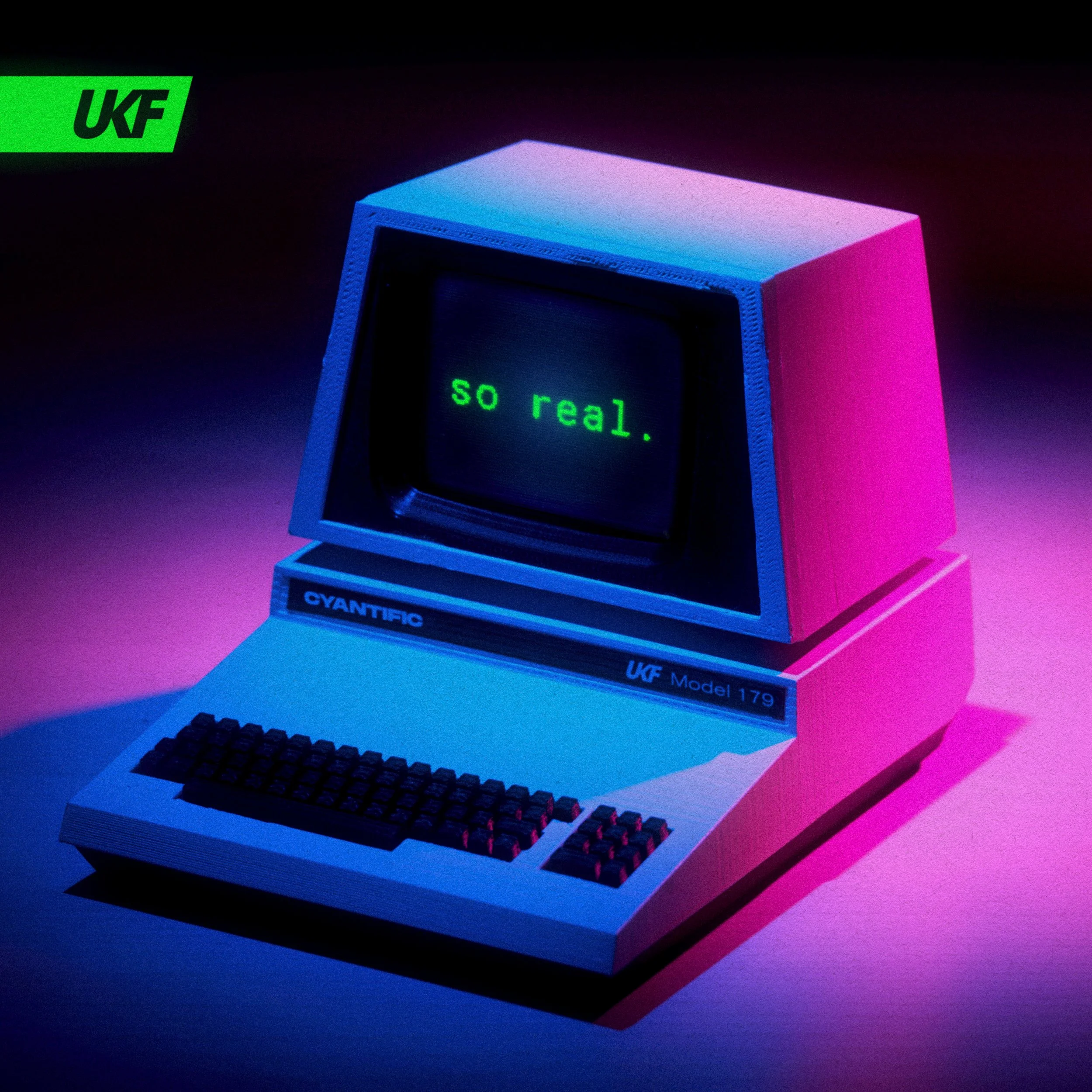 Release artwork for the single So Real by Cyantific, released on UKF