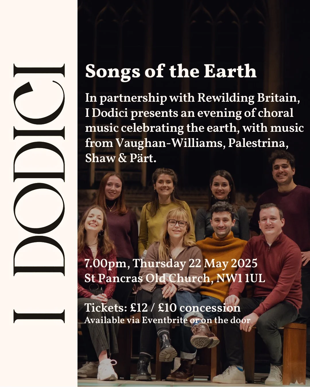 Social media assets promoting I Dodici's Earth Day event