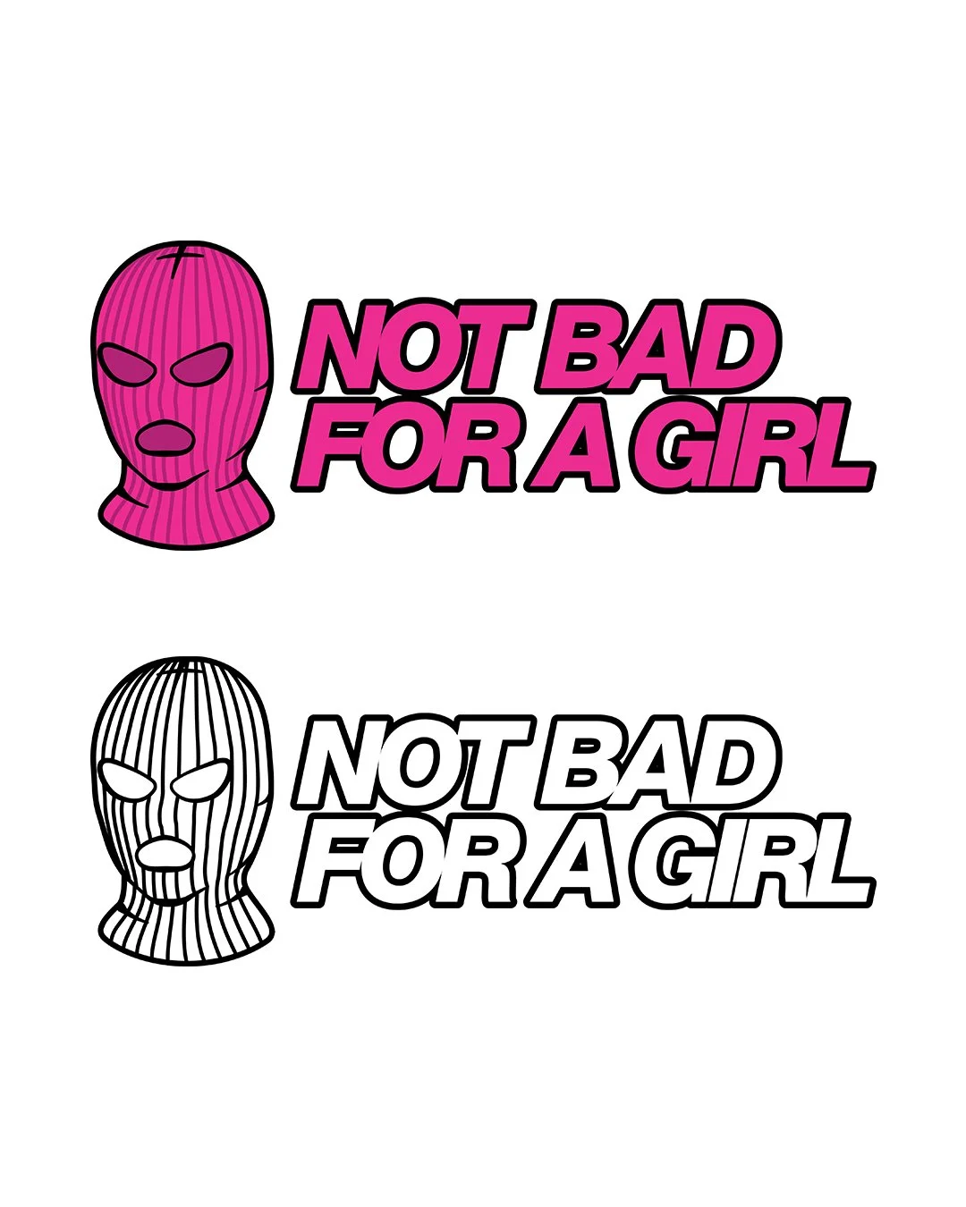 Not Bad For A Girl logos