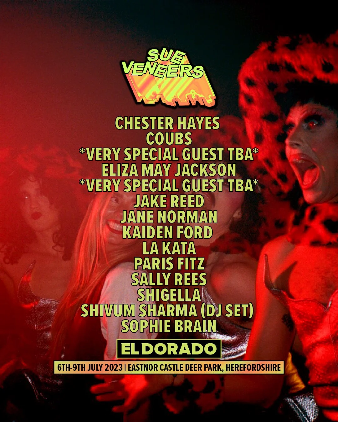 Sue Veneers stage line up for El Dorado Festival 2023