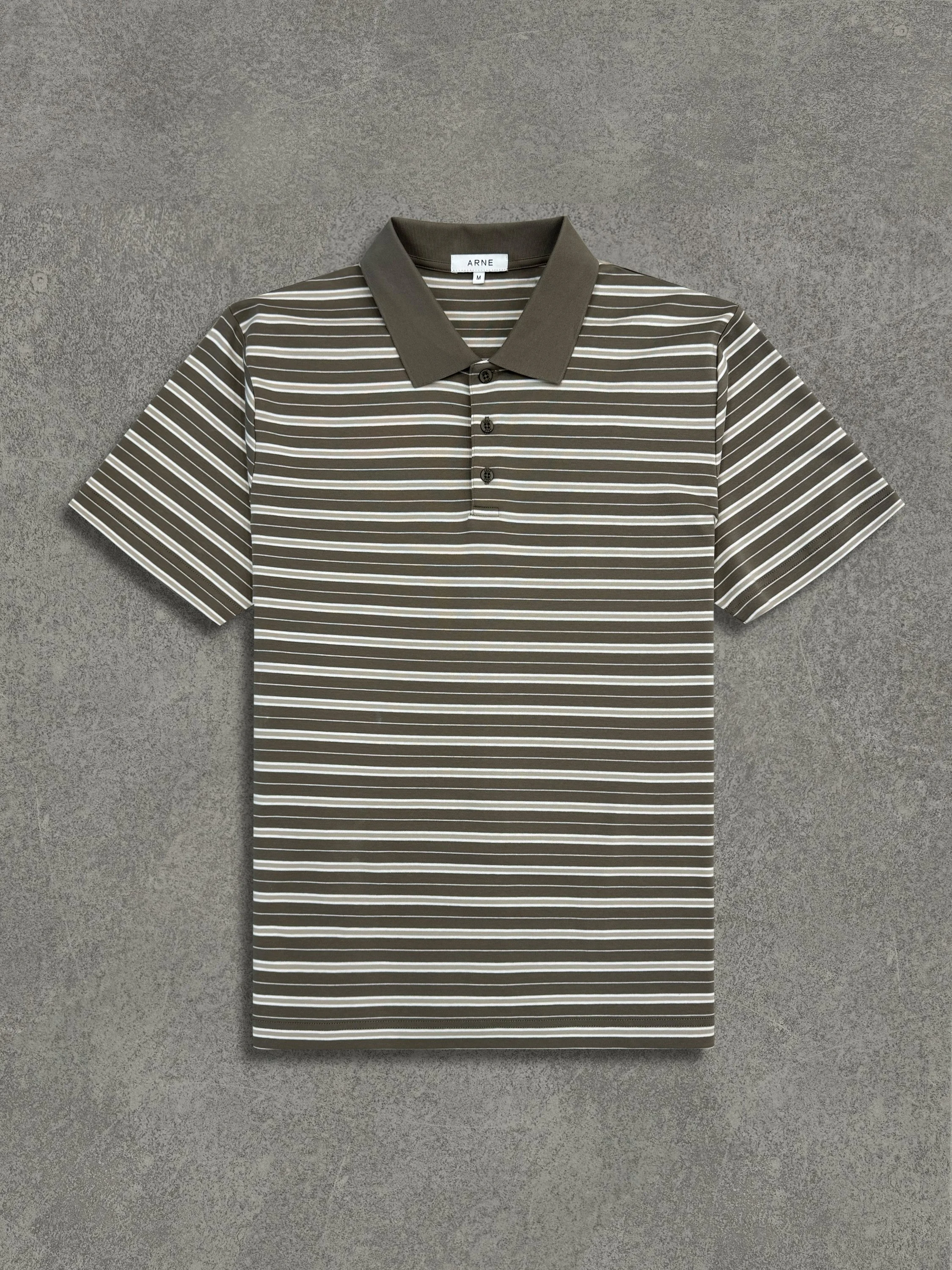 Stripe Mercerised Interlock Polo Shirt in SAGE_1429.jpg