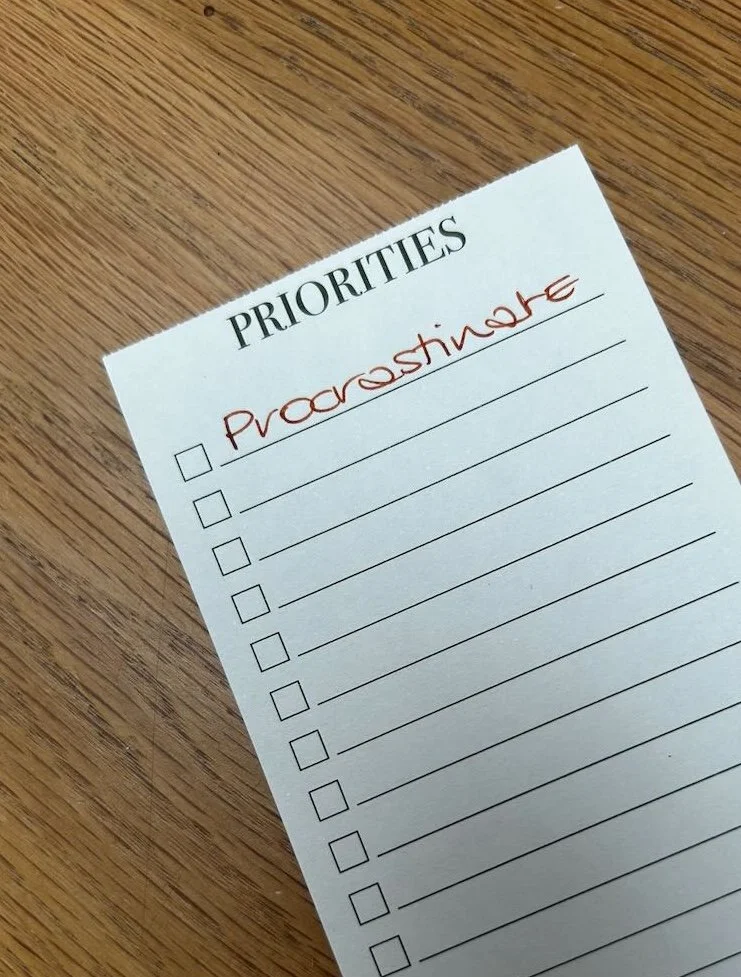 To do list about procrastination