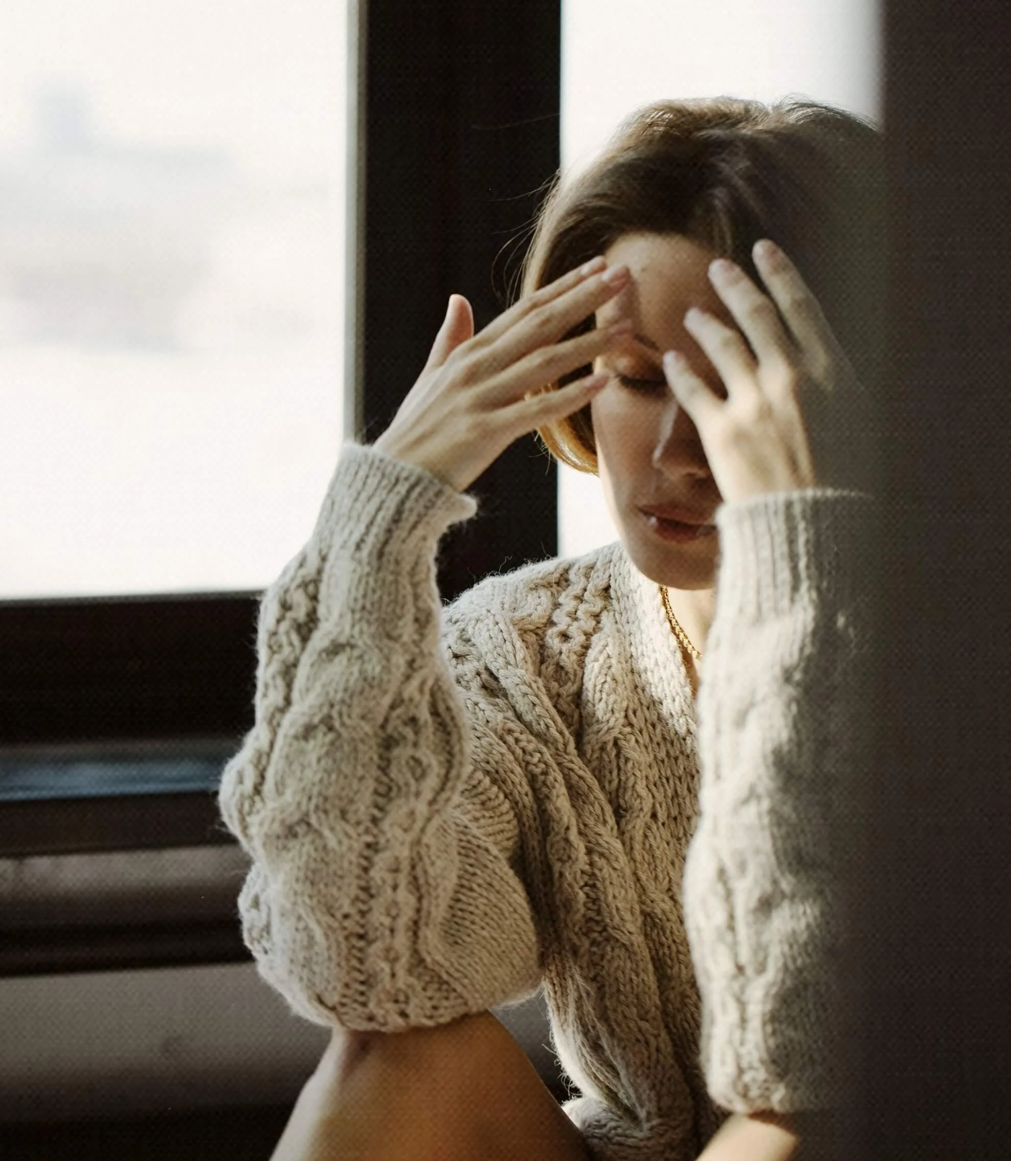 Person lost in thought, illustrating the overthinking cycle