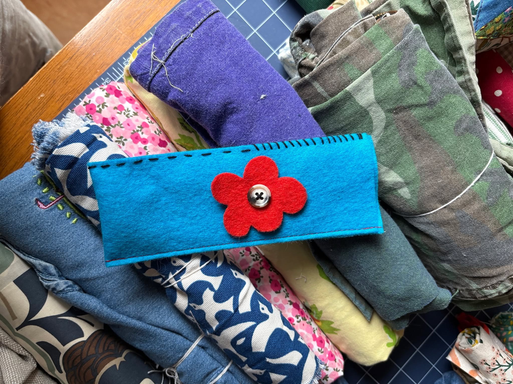 Cutie pie examples I made for my sewing class with an elementary age friend. We practices hand stitching and slowly welcomed the sewing machine. She did great!