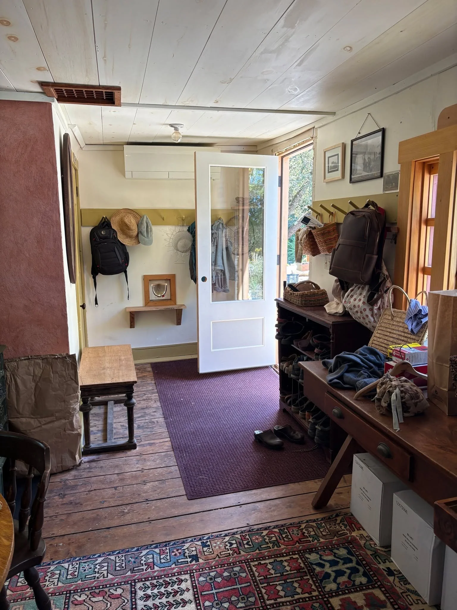 New kitchen door and new friends. 🧡