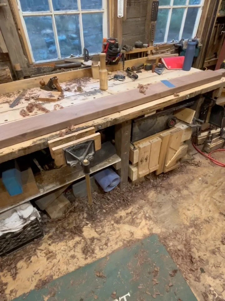 The peace of rain on a tin roof and the sound of a well tuned card scraper on walnut.