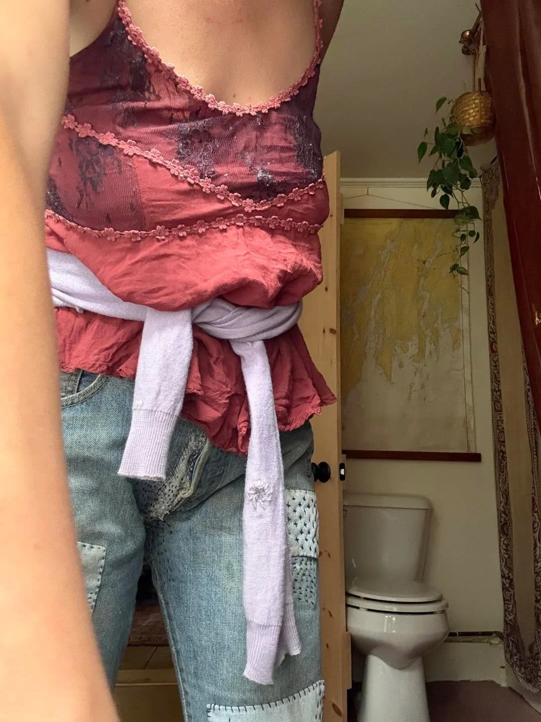 When your entire outfit is mended/altered...