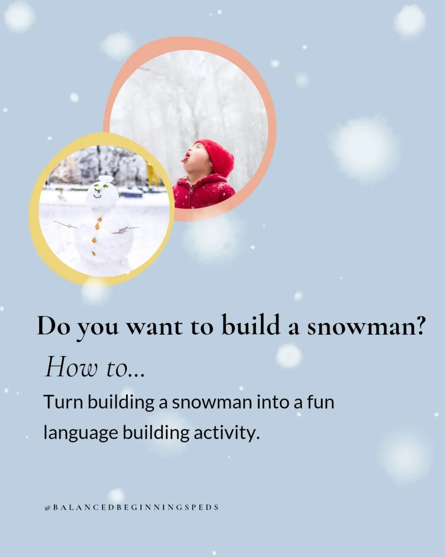 Happy snow day!!! 
I think we have enough to make a snowman 😊. Here are some simple language building tips to use with your little one while playing in the snow today ⛄

#snowdays❄️ 
#languagedevelopment 
#raisinglittles 
#northcarolinaliving