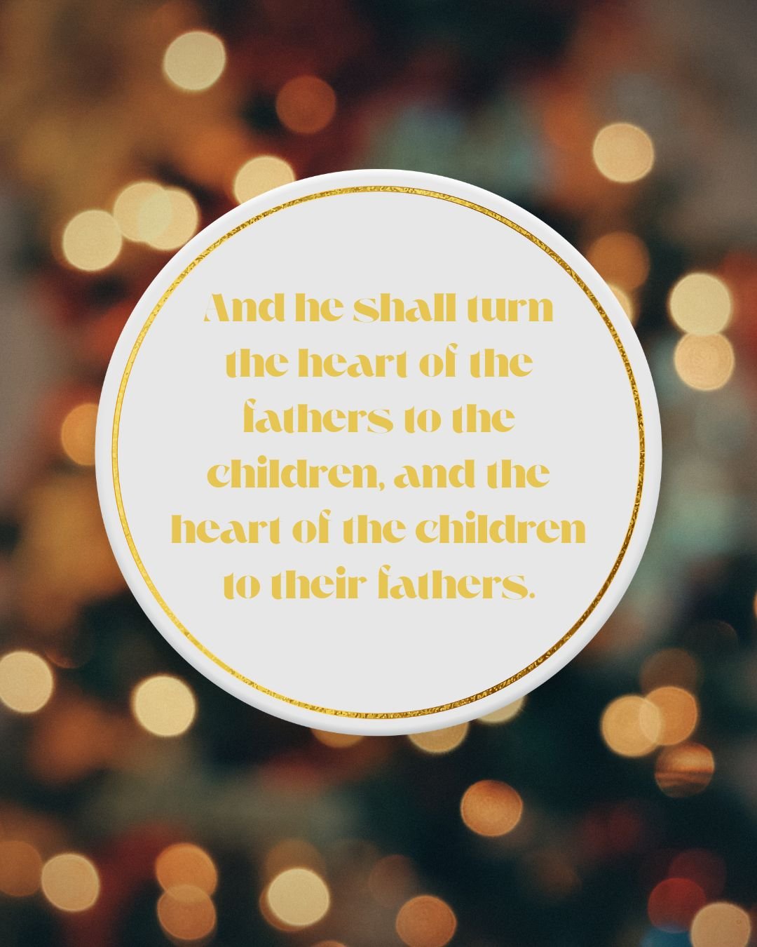 Youth pray daily. Malachi 4:6