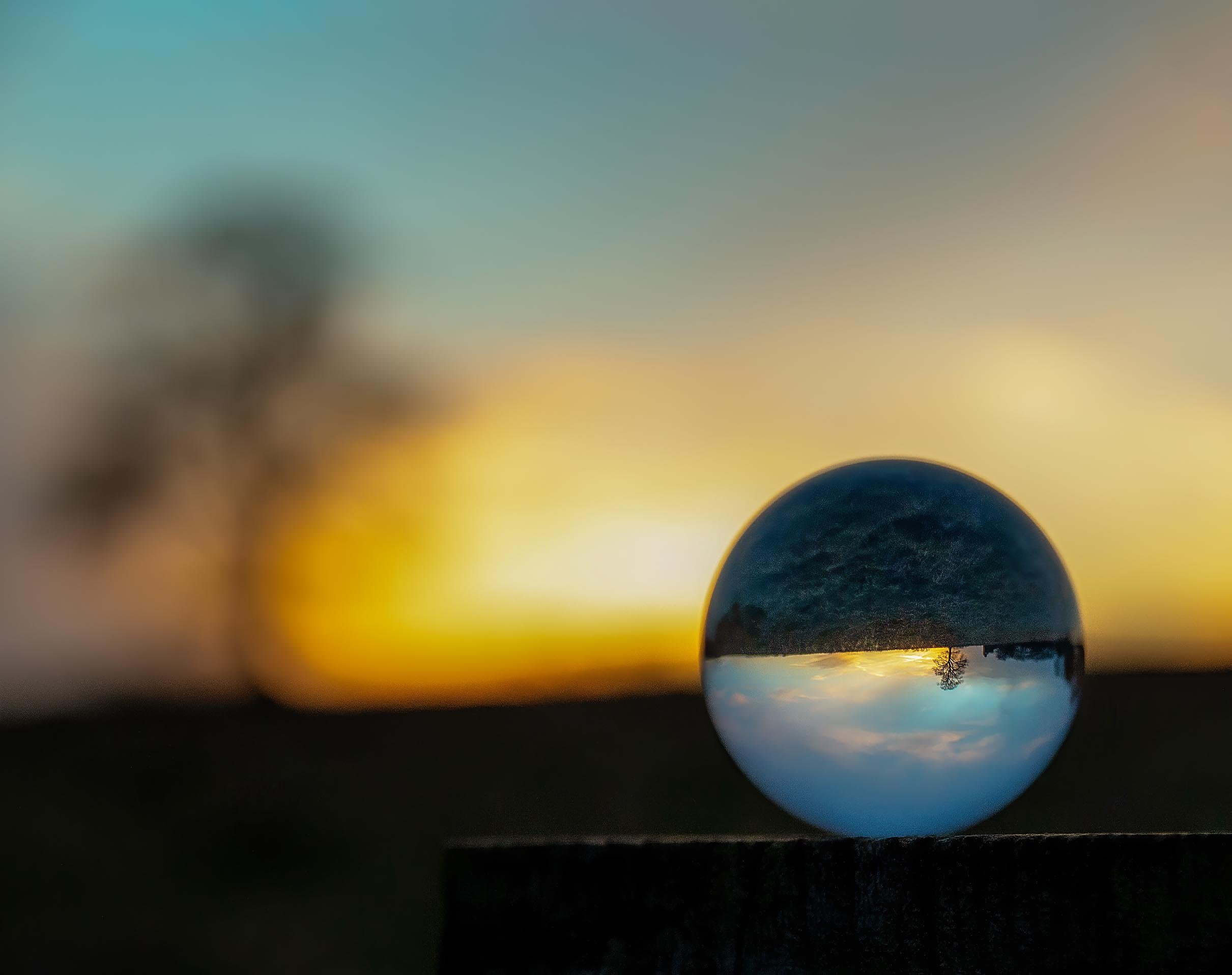 Capturing the sun as it sets, a frozen moment in time.