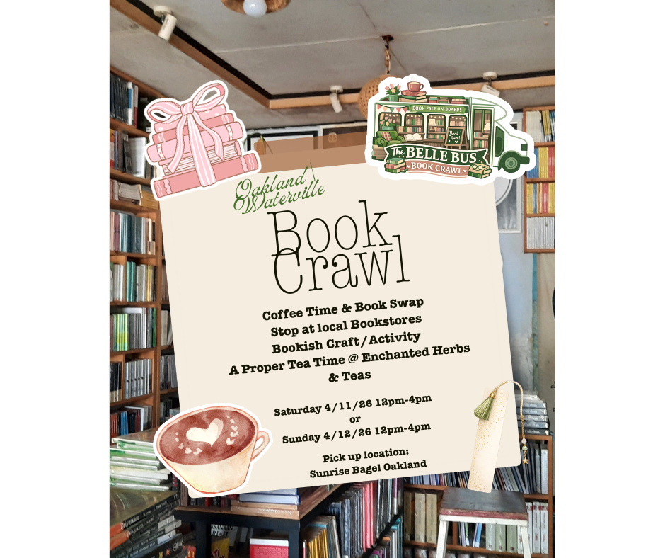 Central Maine Book Crawl 4/12/26 WATERVILLE