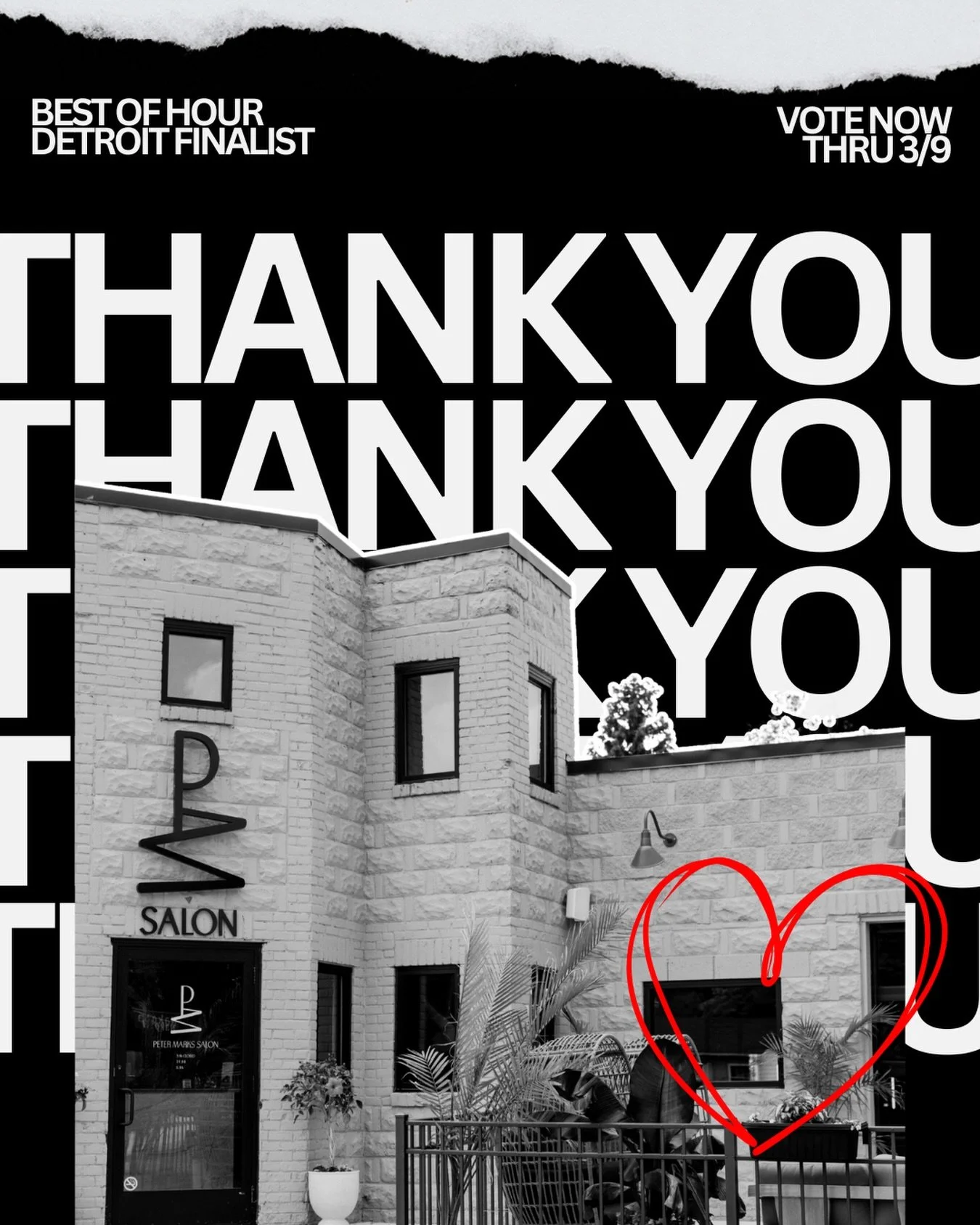 ‼️We&rsquo;ve been selected as finalists in the @hourdetroitmagazine BEST OF Salon and Blowout categories thanks to all of YOU!! 

Final voting is open now thru March 9th &mdash; thank you for always showing up for us!! &hearts;️

{Link to vote, in b