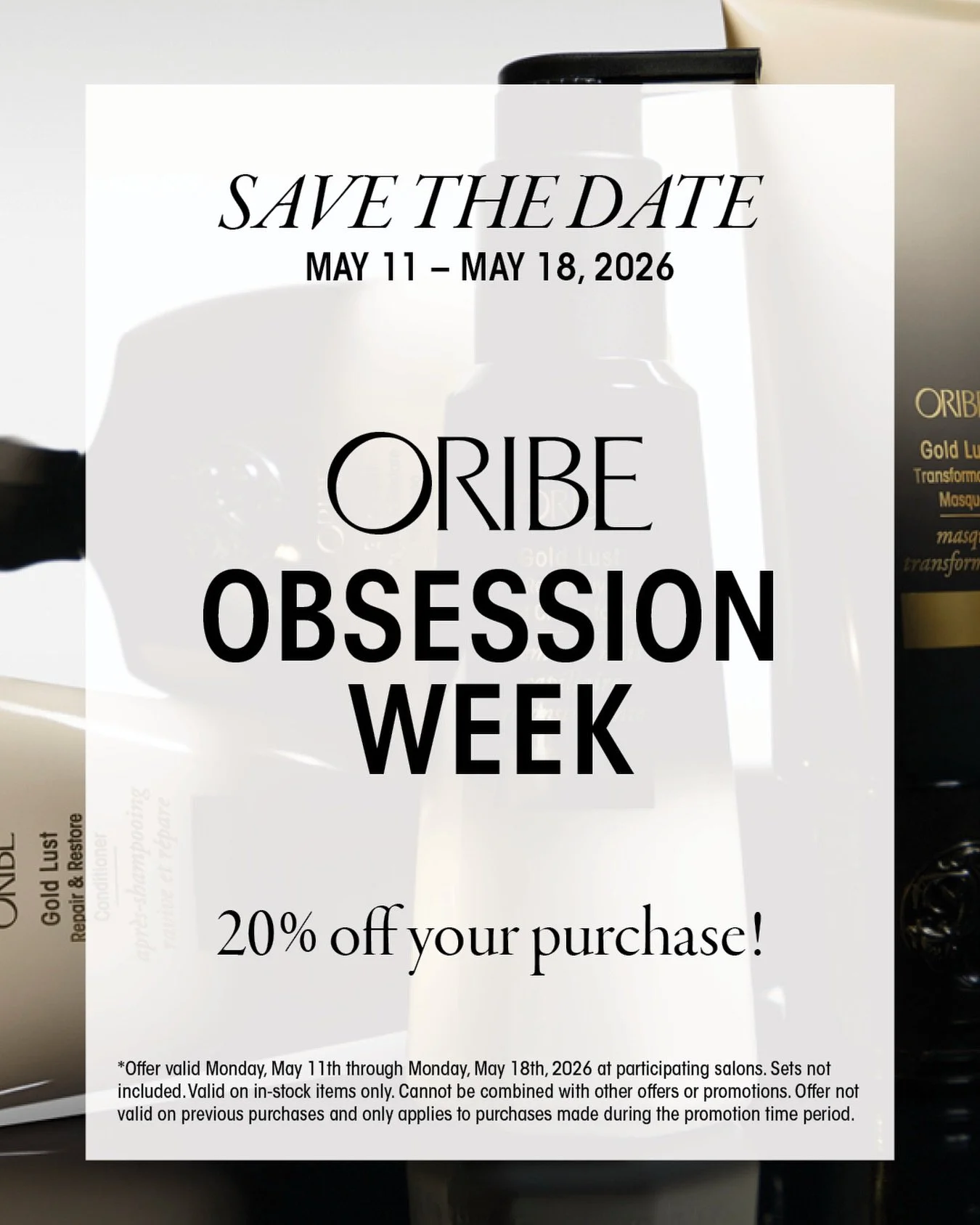 Indulge in your obsession this week. 

#oribeobsessed