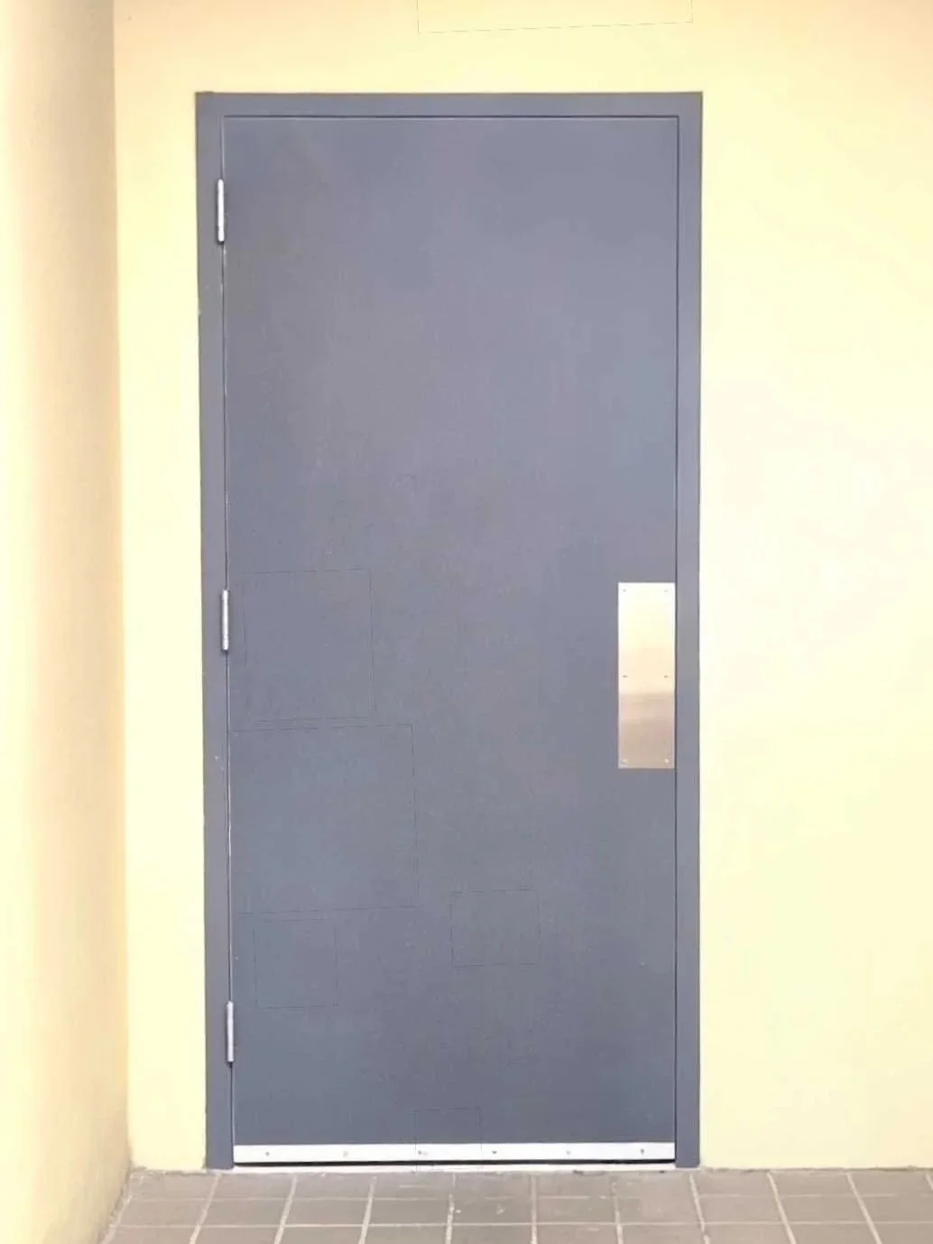 New hollow metal door and frame installed by Apex Doors at the Bartlesville Mall in Oklahoma.