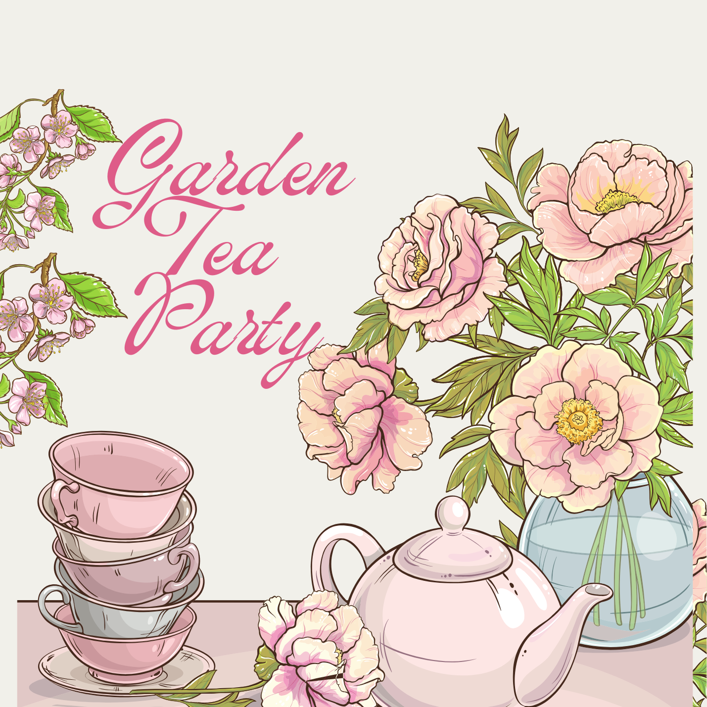Friday, May 22 - KatMula Kids- Garden Tea Party