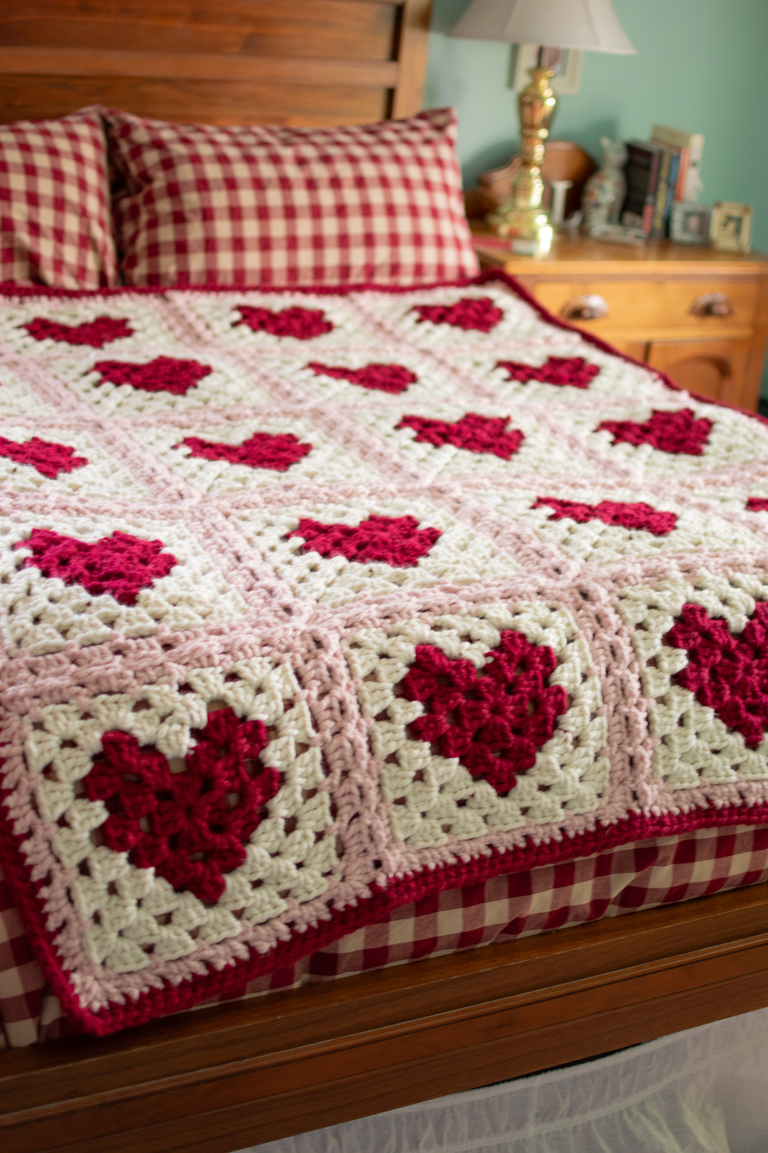 The Be My Valentine Throw Crochet Pattern