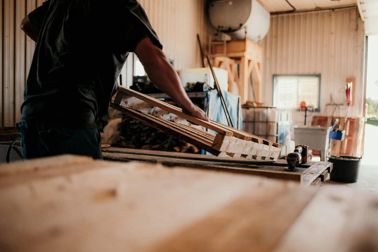 pallet company branding photo