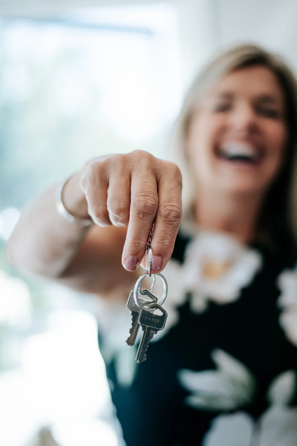 realestate agent holding keys