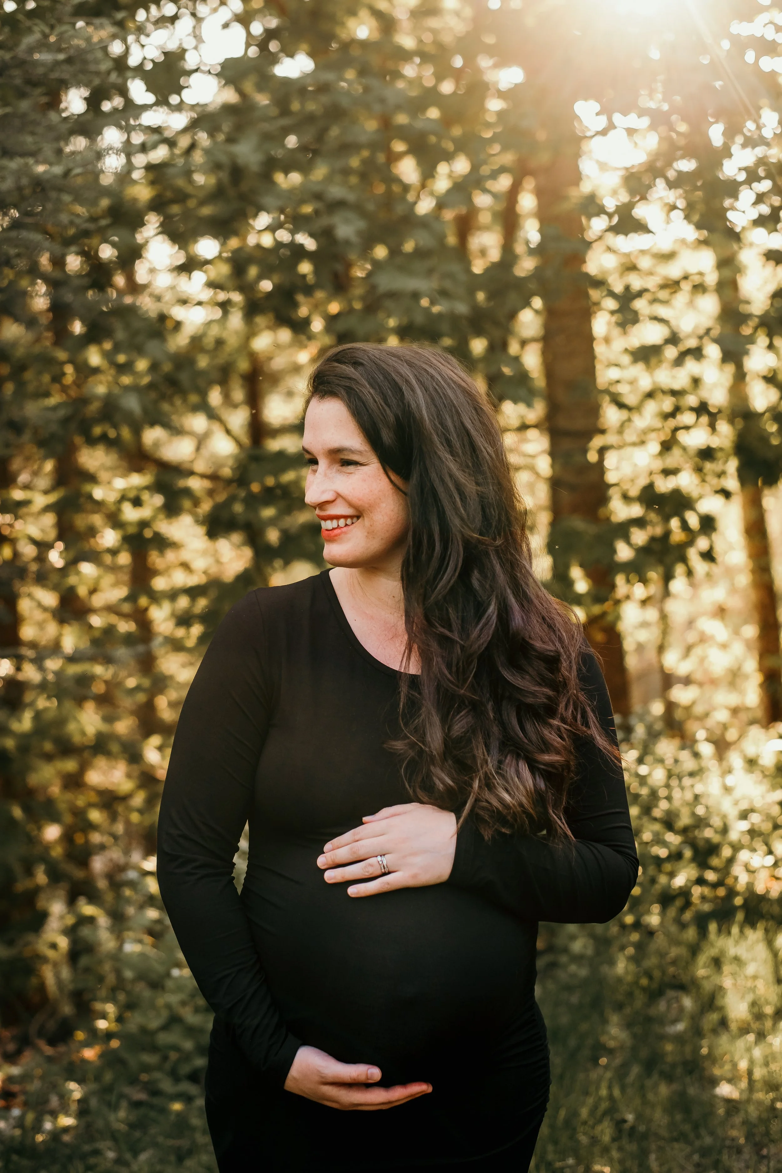 Pregnant Mother Photoshoot Outdoors