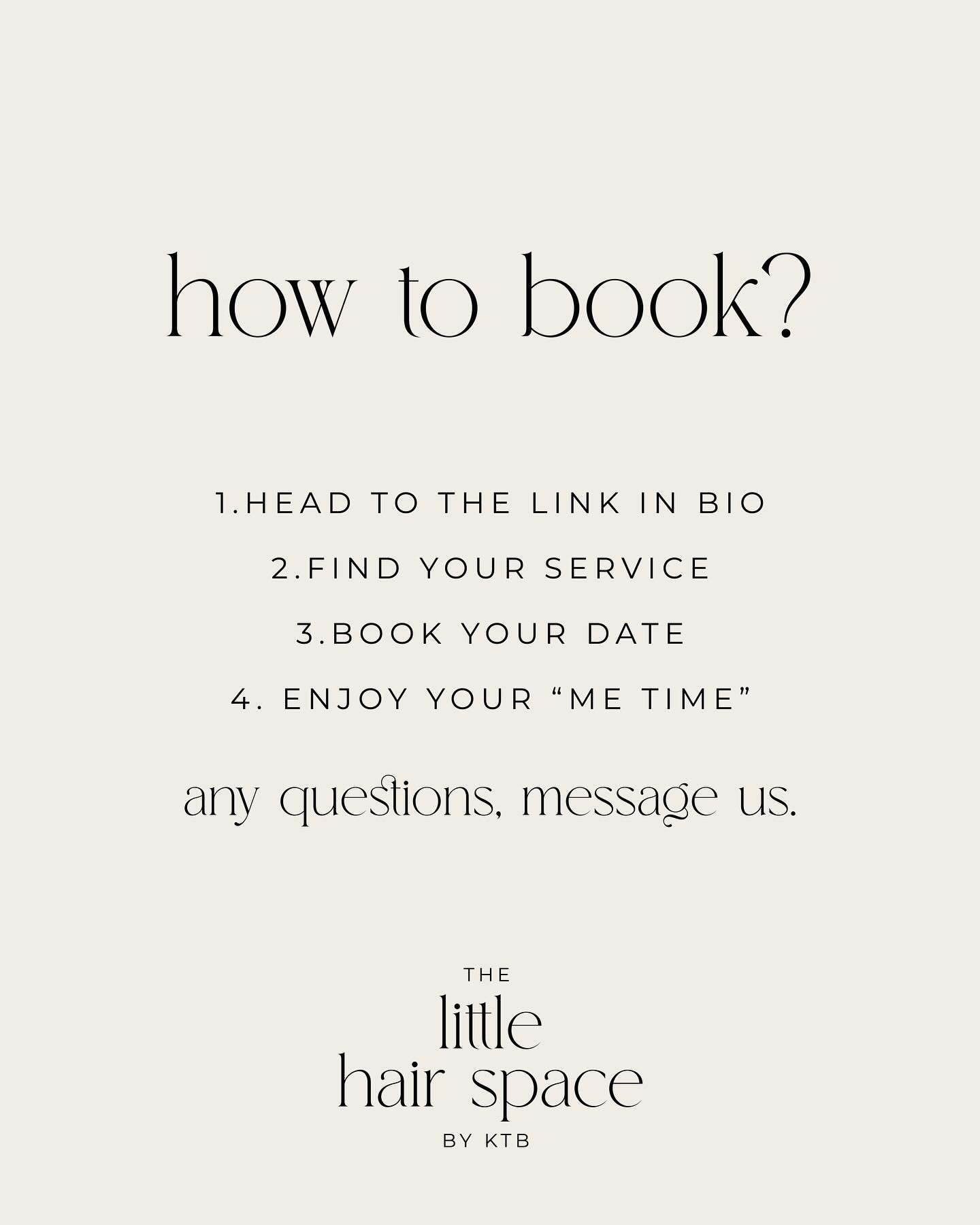 how to book ? ✨ 

#darlingtonhairsalon #darlingtonhairdresser #thelittlehairspace #smallhairstudio #bookinnow #fresha #bookyourhairappointment