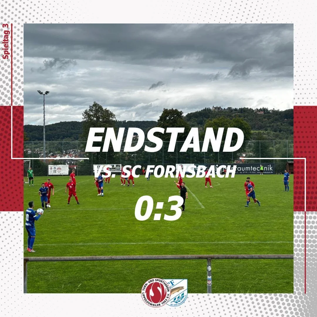 Was für ein Sonntag am Brucher Hang!
Der TSV Lippoldsweiler empfing am 14.09. den SC Fornsbach und musste sich nach 90 Minuten mit 0:3 geschlagen geben.
Von Beginn an entwickelte sich ein intensives Spiel, in dem unser TSV mutig auftrat. Kurz