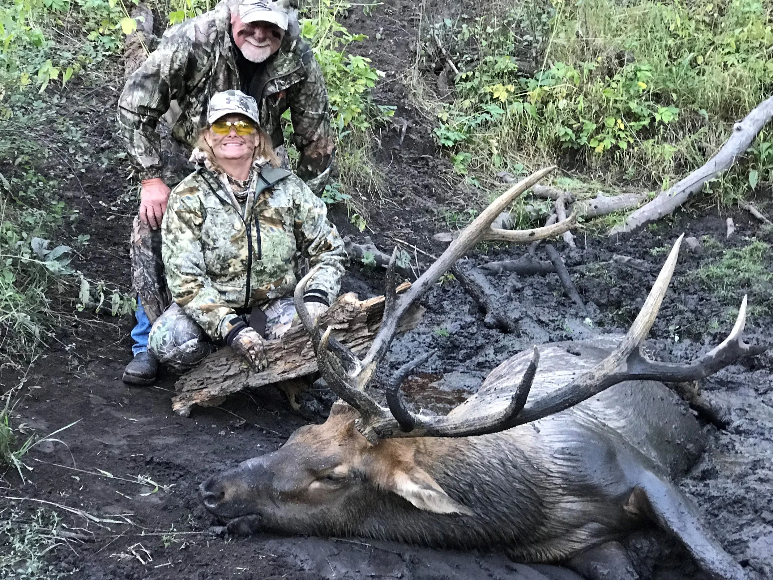 7. AE - Coye and Andi and elk.jpg