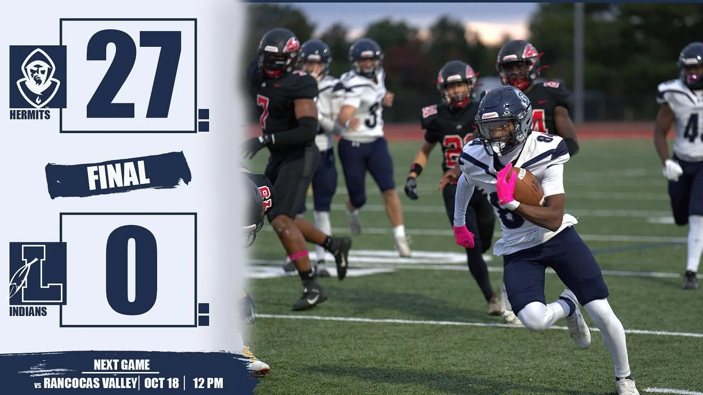 @hermitsfootball takes care of business vs Lenape