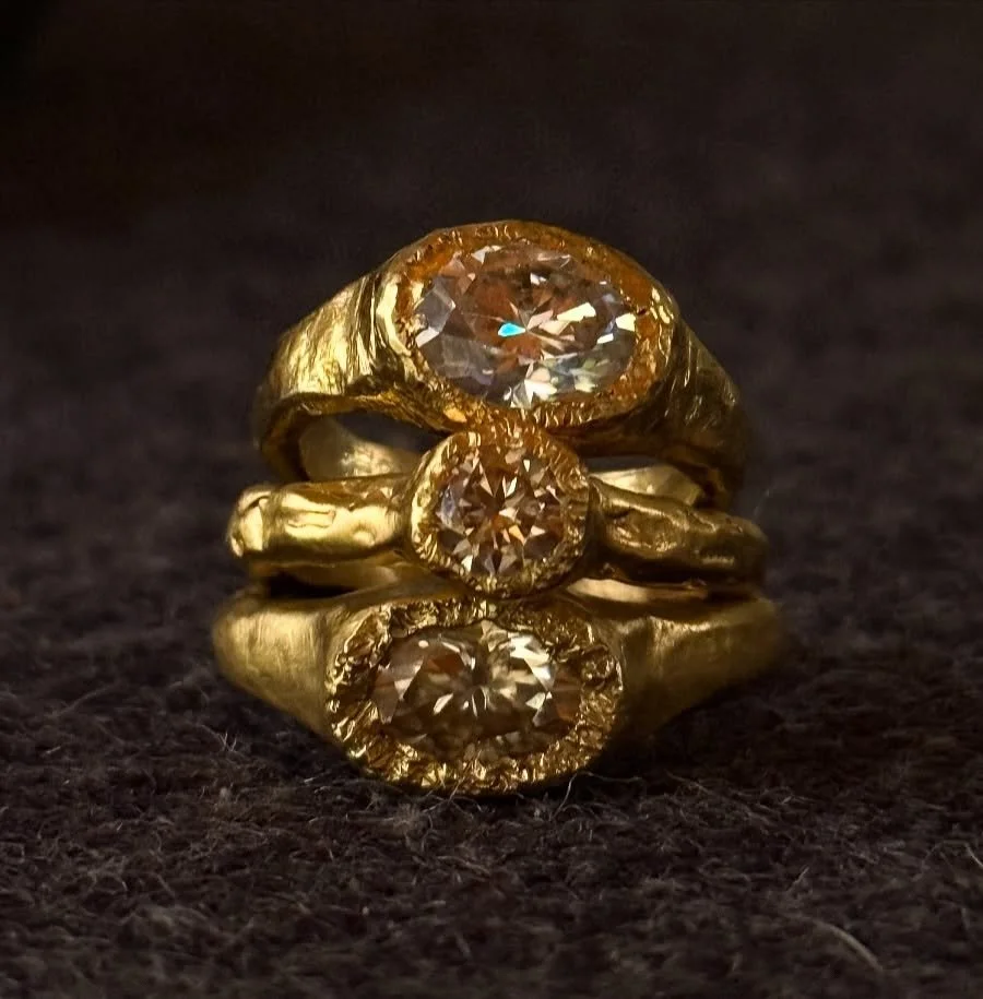 טבעות מואסנייט 🤍⁩